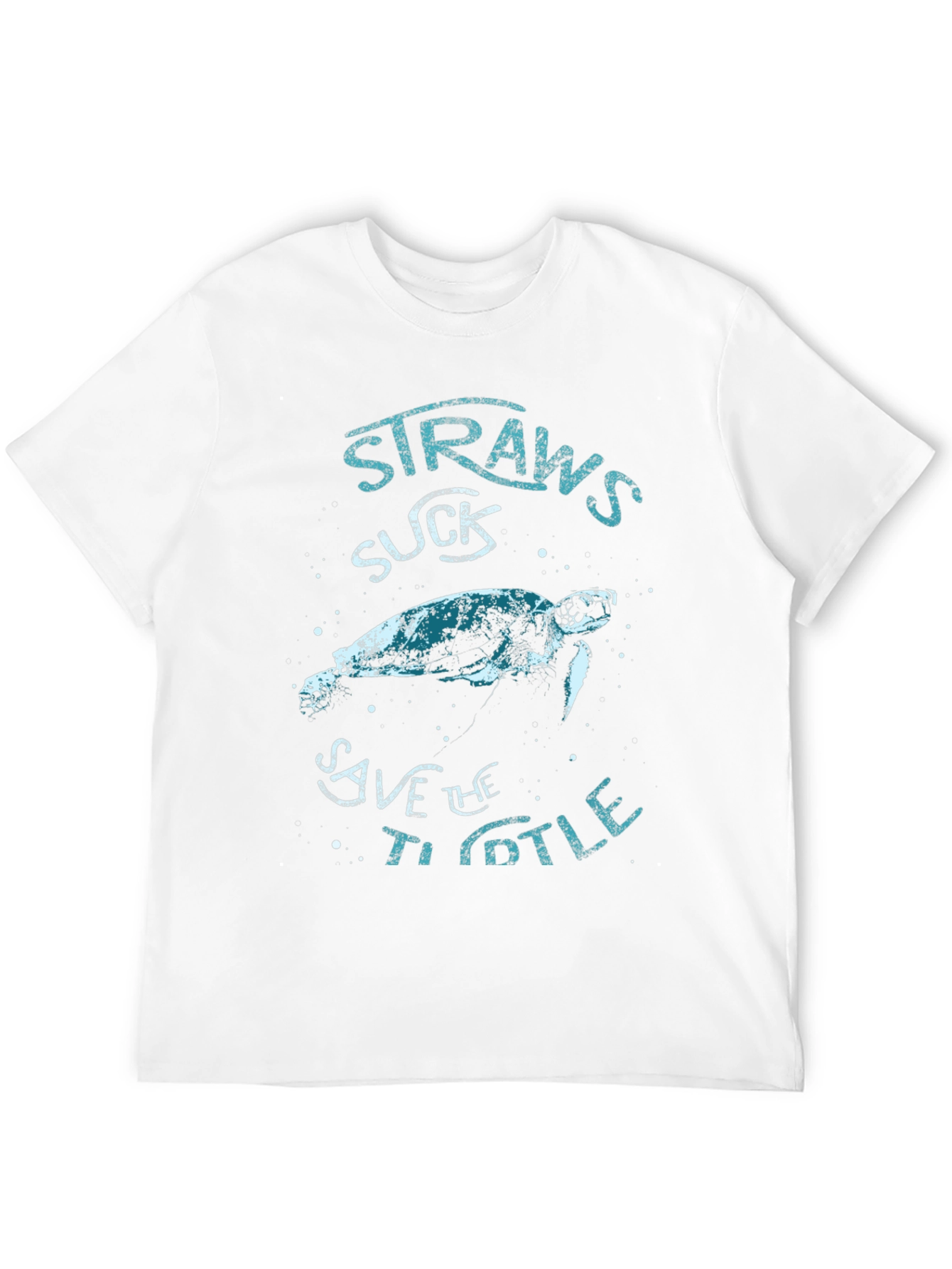 Straws Suck Save The Turtle T-Shirt