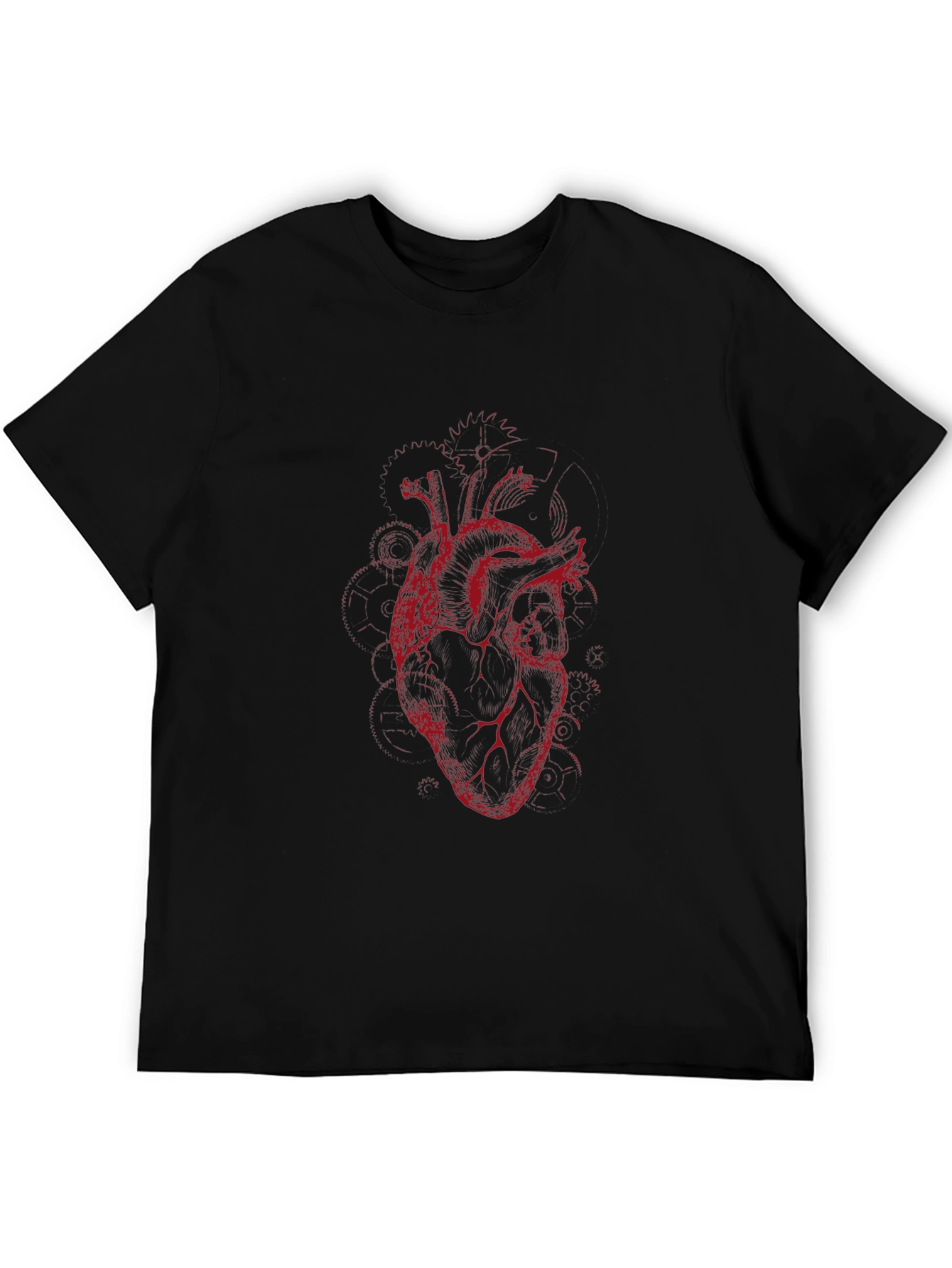Anatomical Heart Graphic Tee - Black