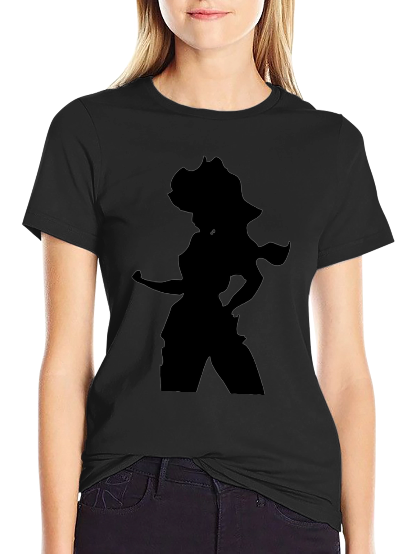 Silhouette Graphic T-Shirt - Black