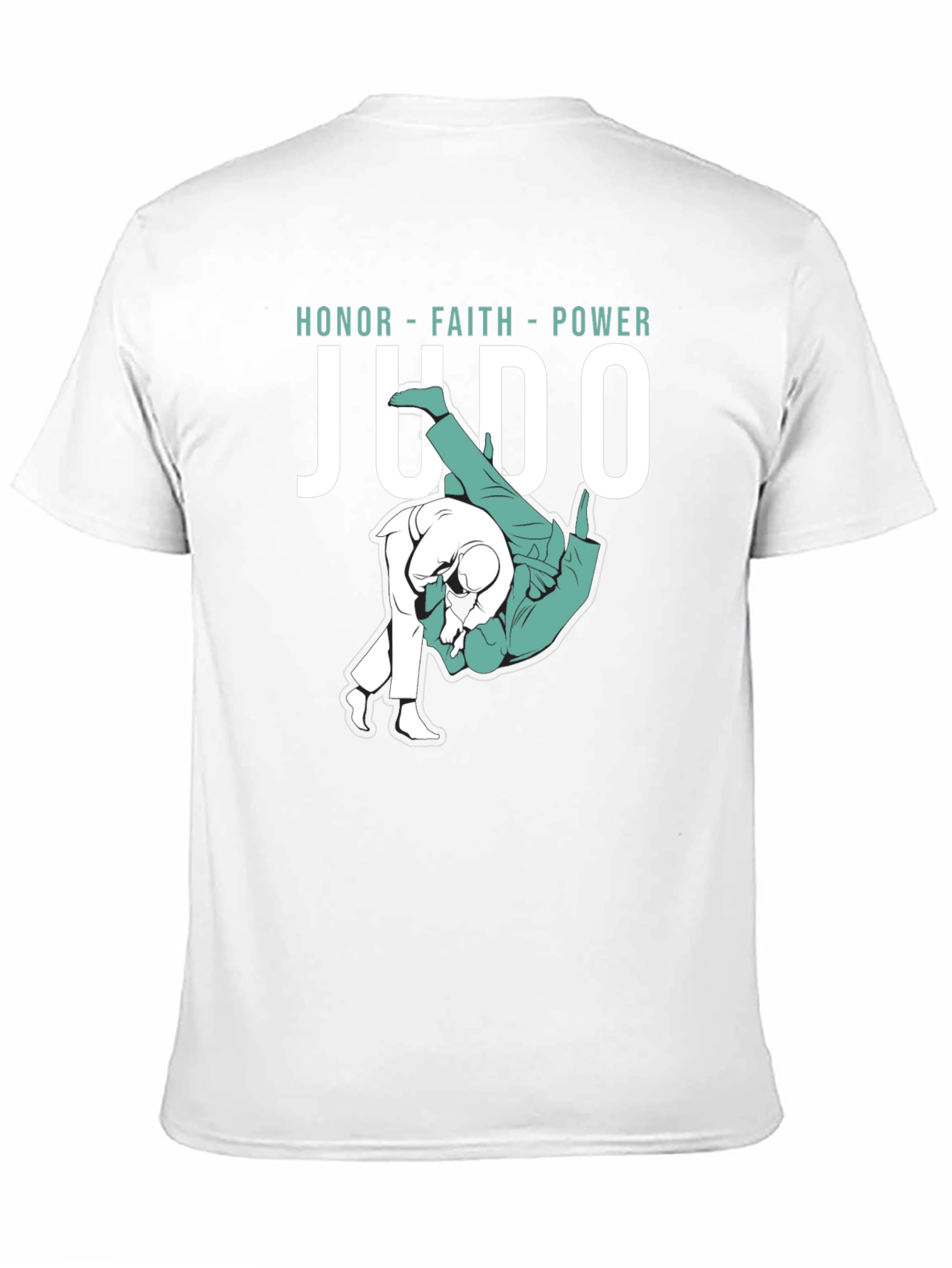 Judo Honor Faith Power Graphic Tee - Black