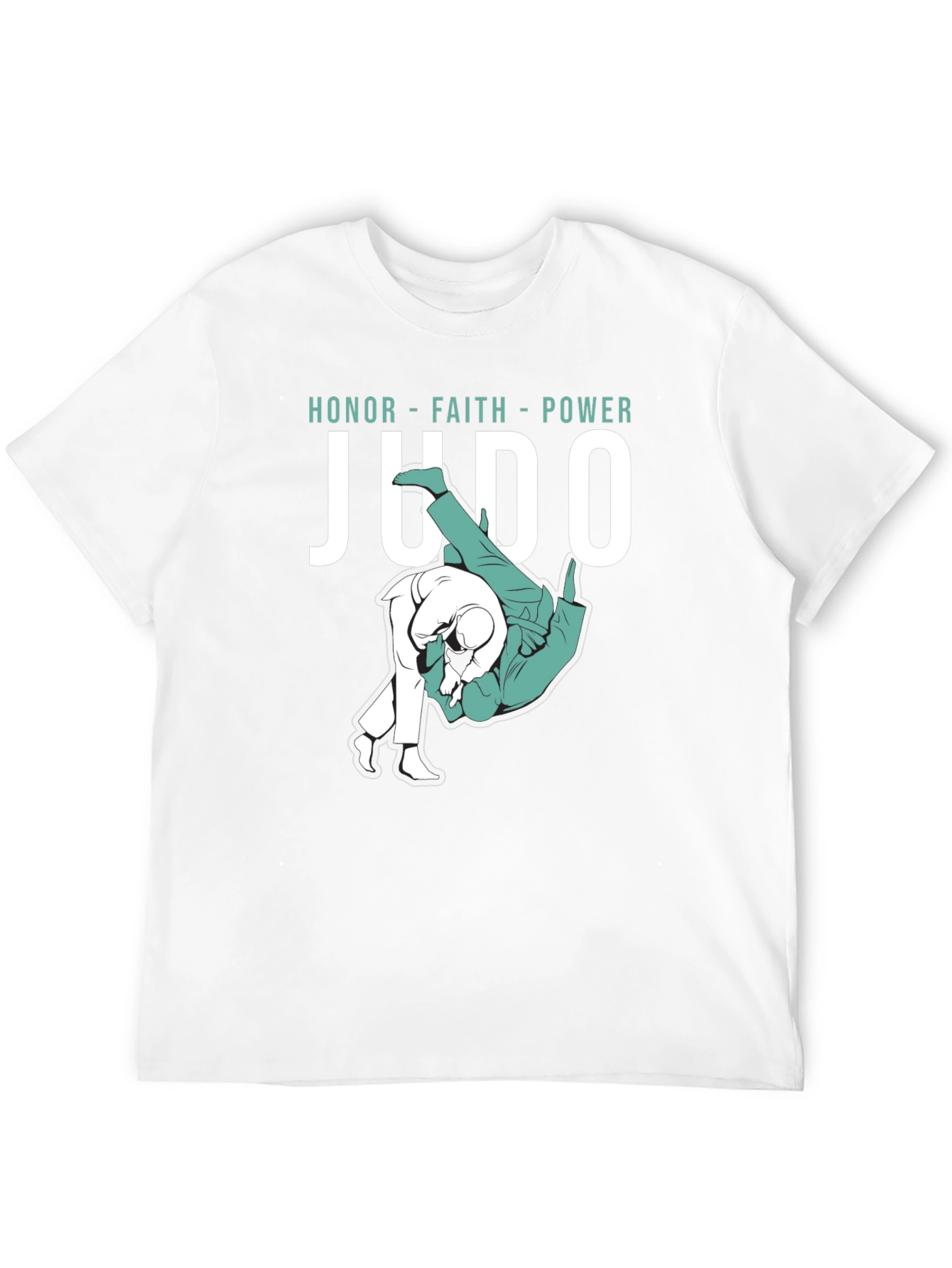 Judo Honor Faith Power Graphic Tee - Black