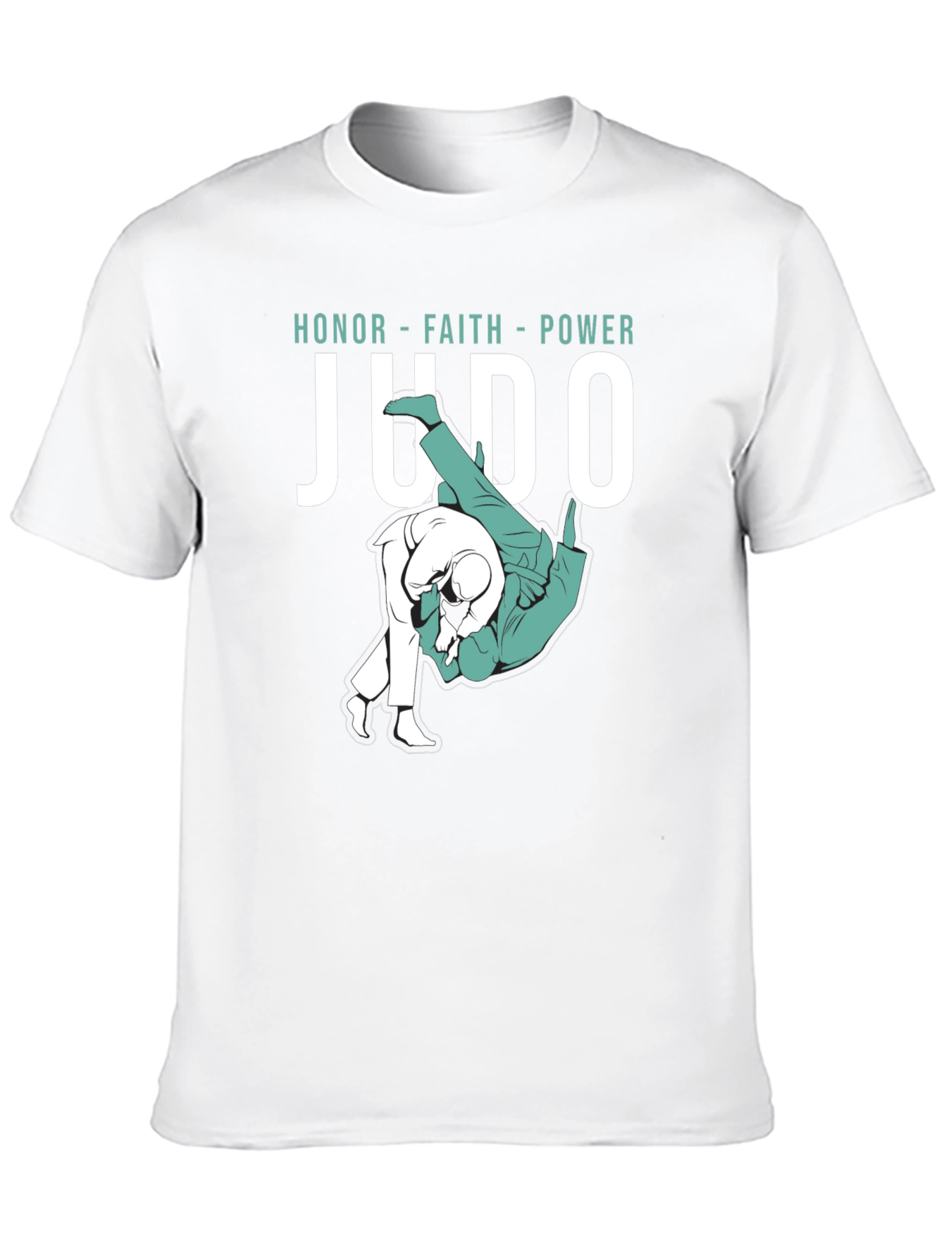 Judo Honor Faith Power Graphic Tee - Black