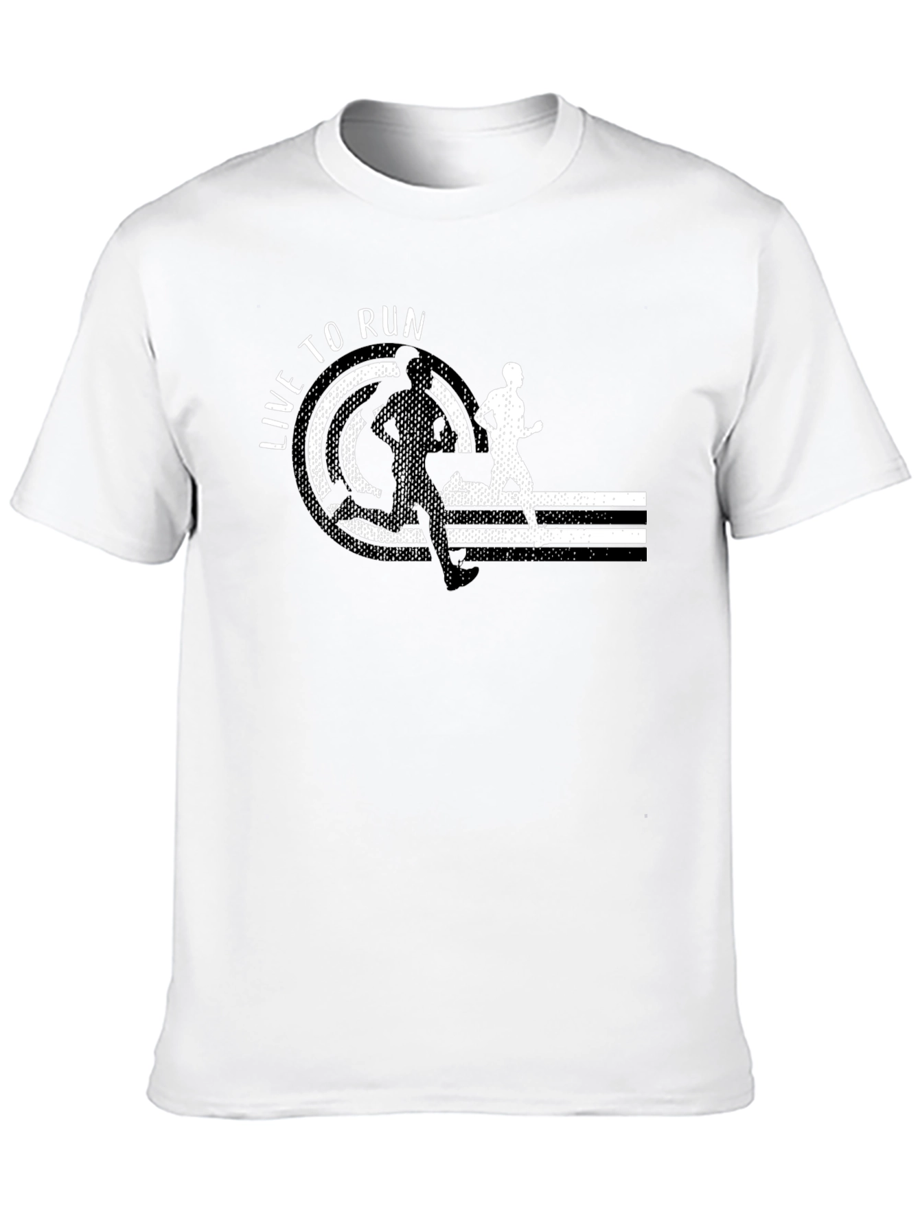 Live To Run Black T-Shirt
