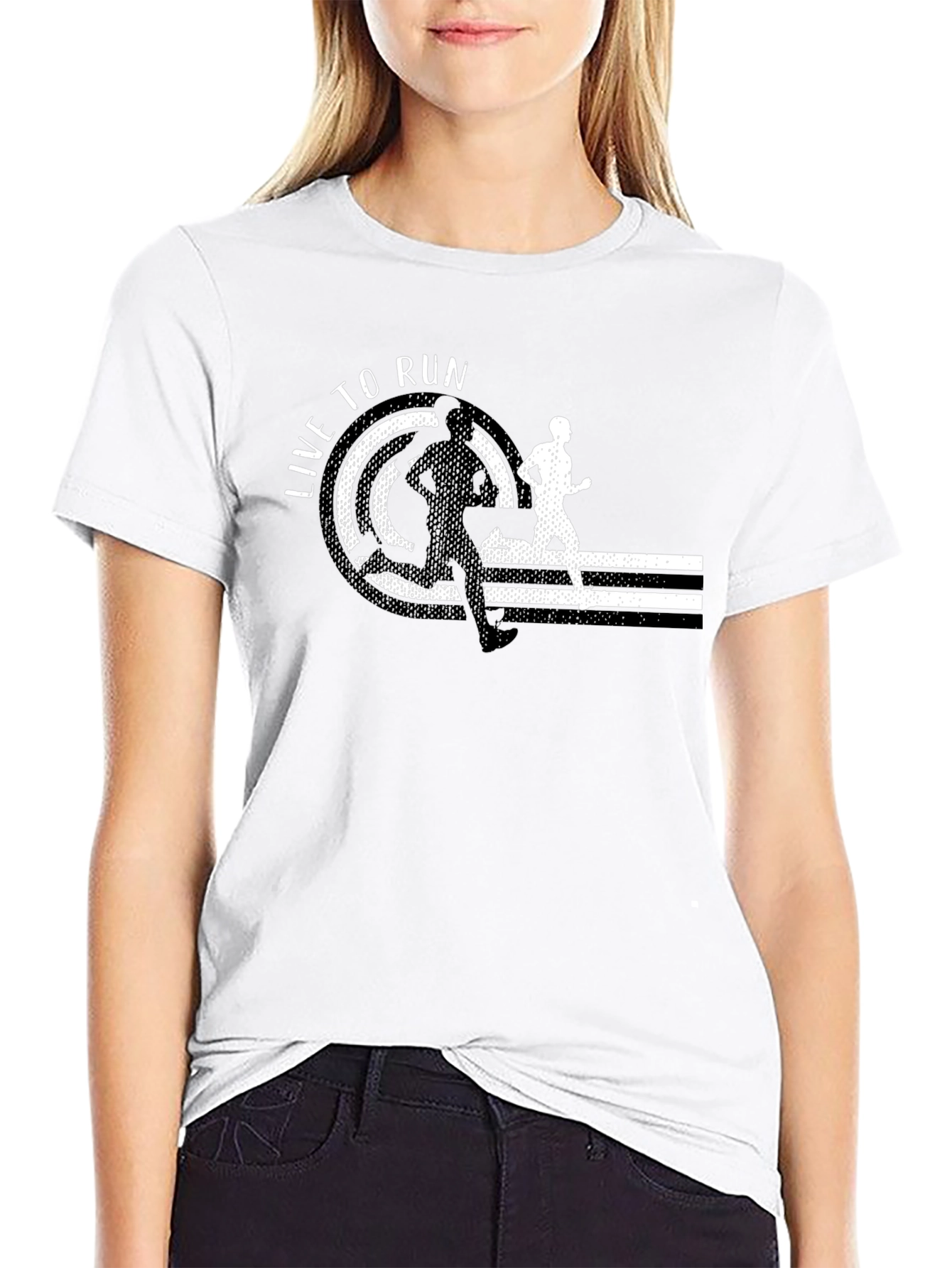 Live To Run Black T-Shirt