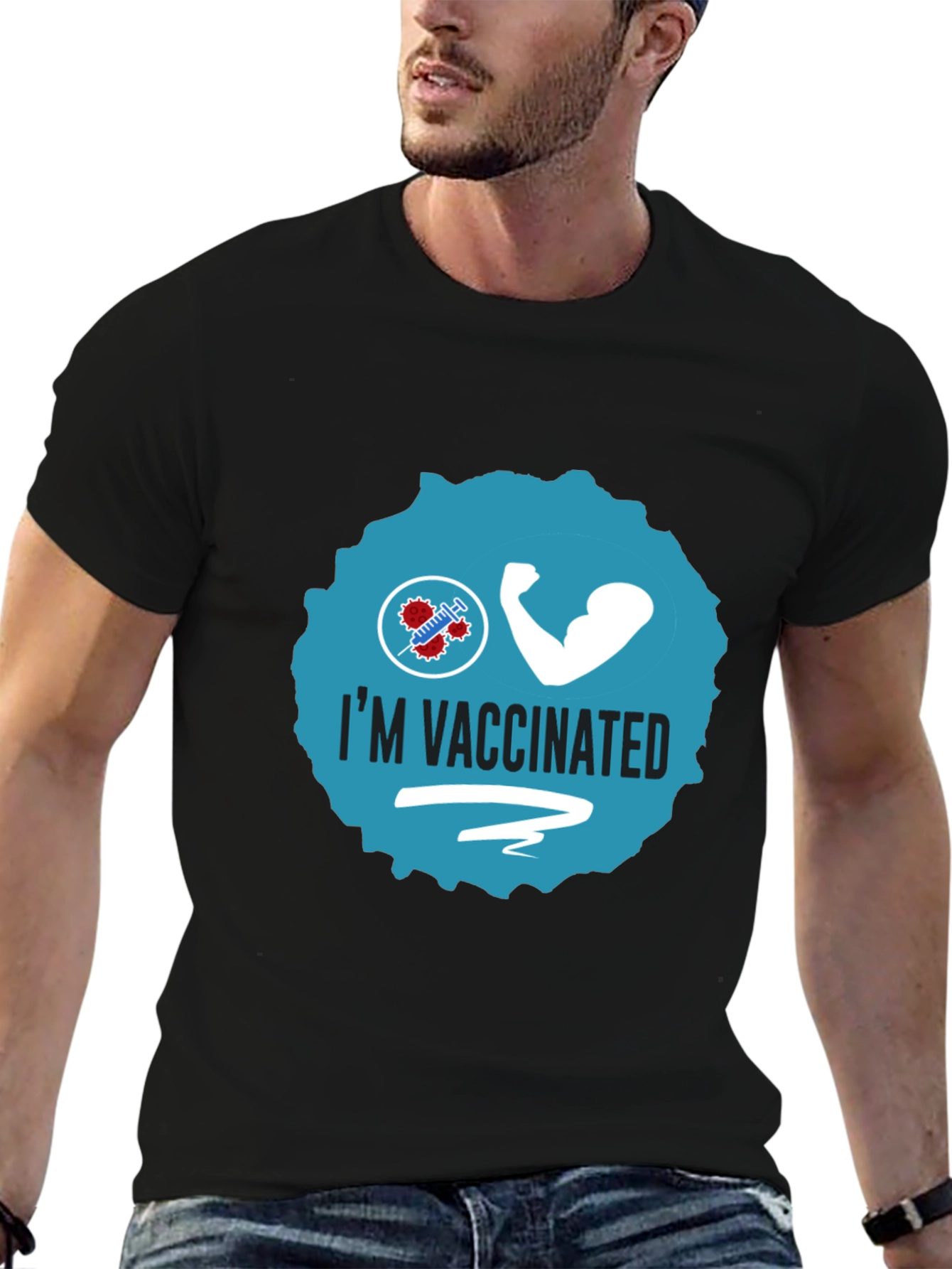 Im Vaccinated Tee - Stay Safe Stay Strong