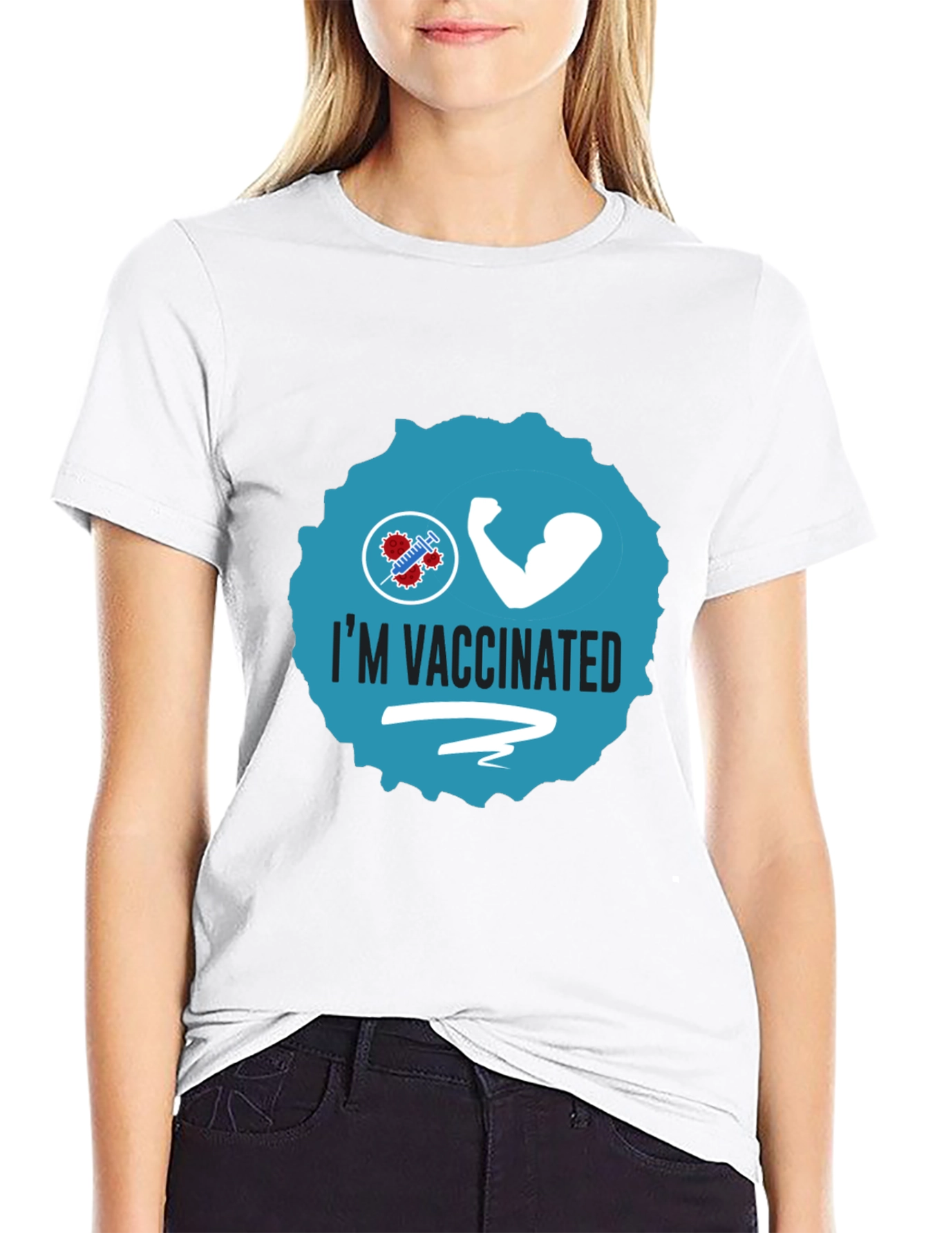 Im Vaccinated Tee - Stay Safe Stay Strong