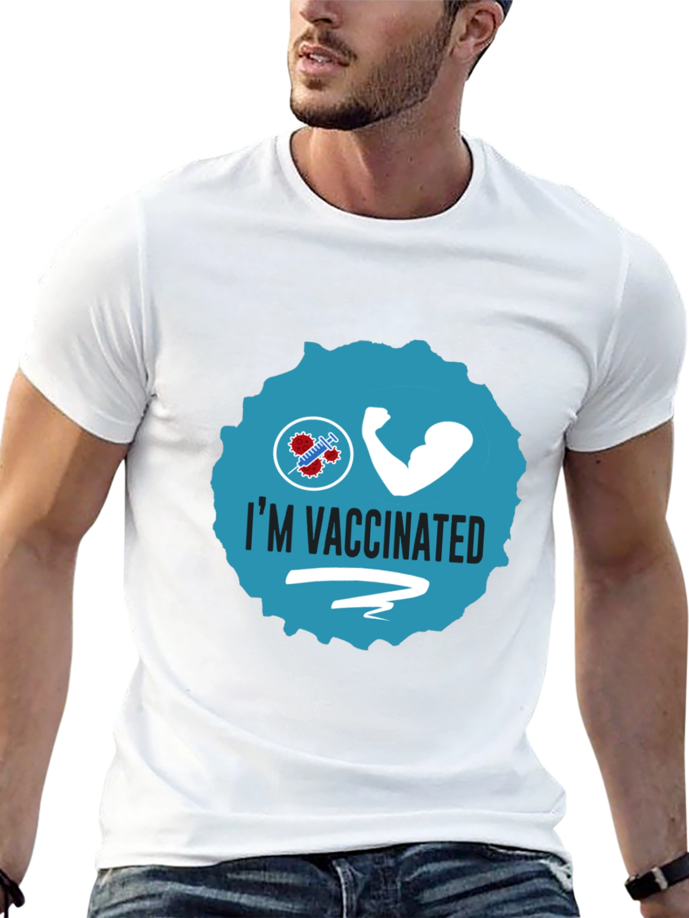 Im Vaccinated Tee - Stay Safe Stay Strong