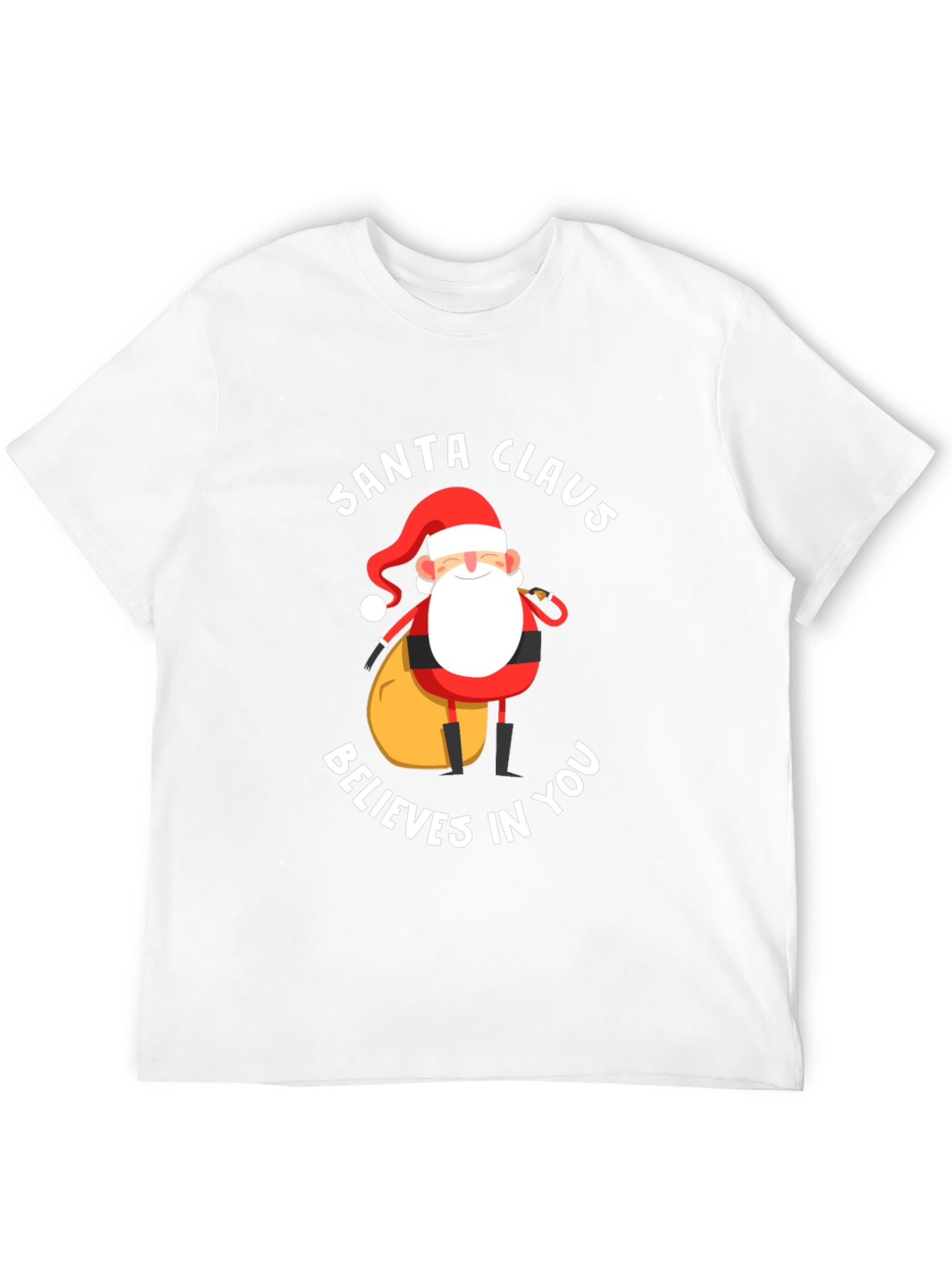 Santa Claus Believes In You Black T-Shirt