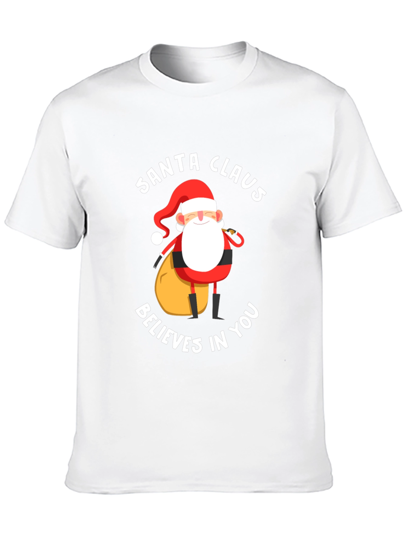 Santa Claus Believes In You Black T-Shirt