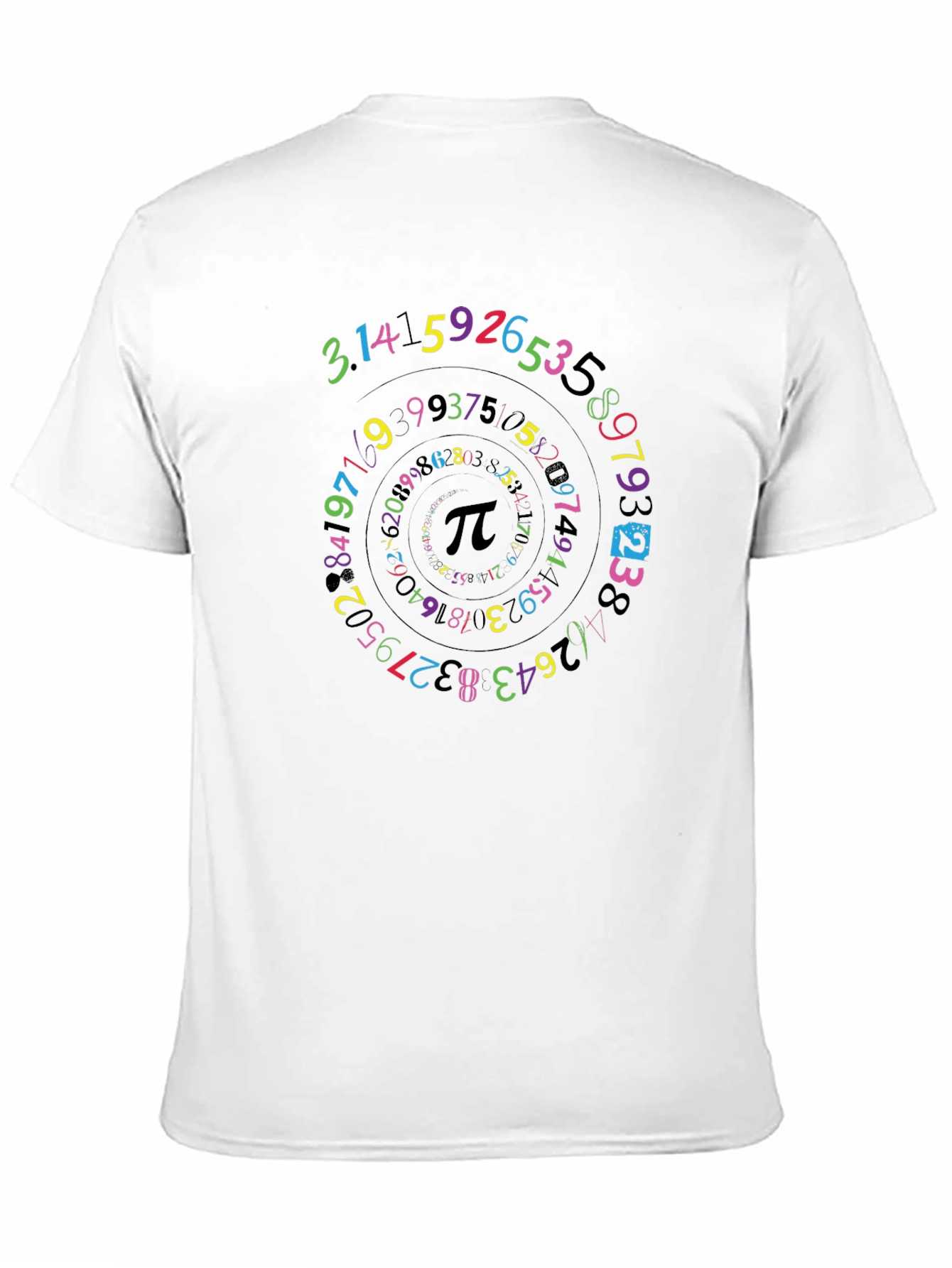 Pi Symbol Spiral T-Shirt Math Lover Tee