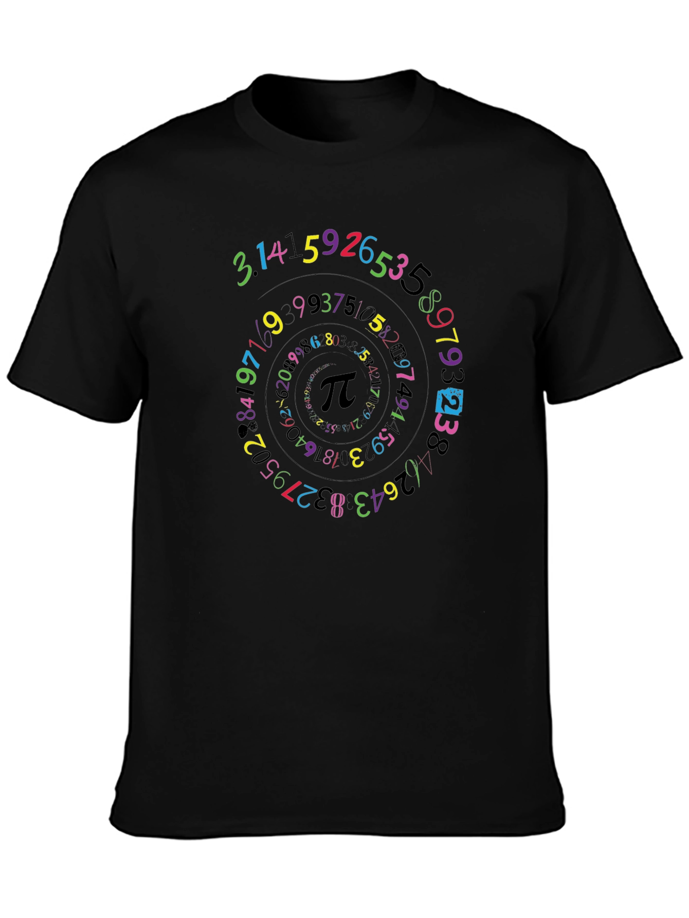 Pi Symbol Spiral T-Shirt Math Lover Tee