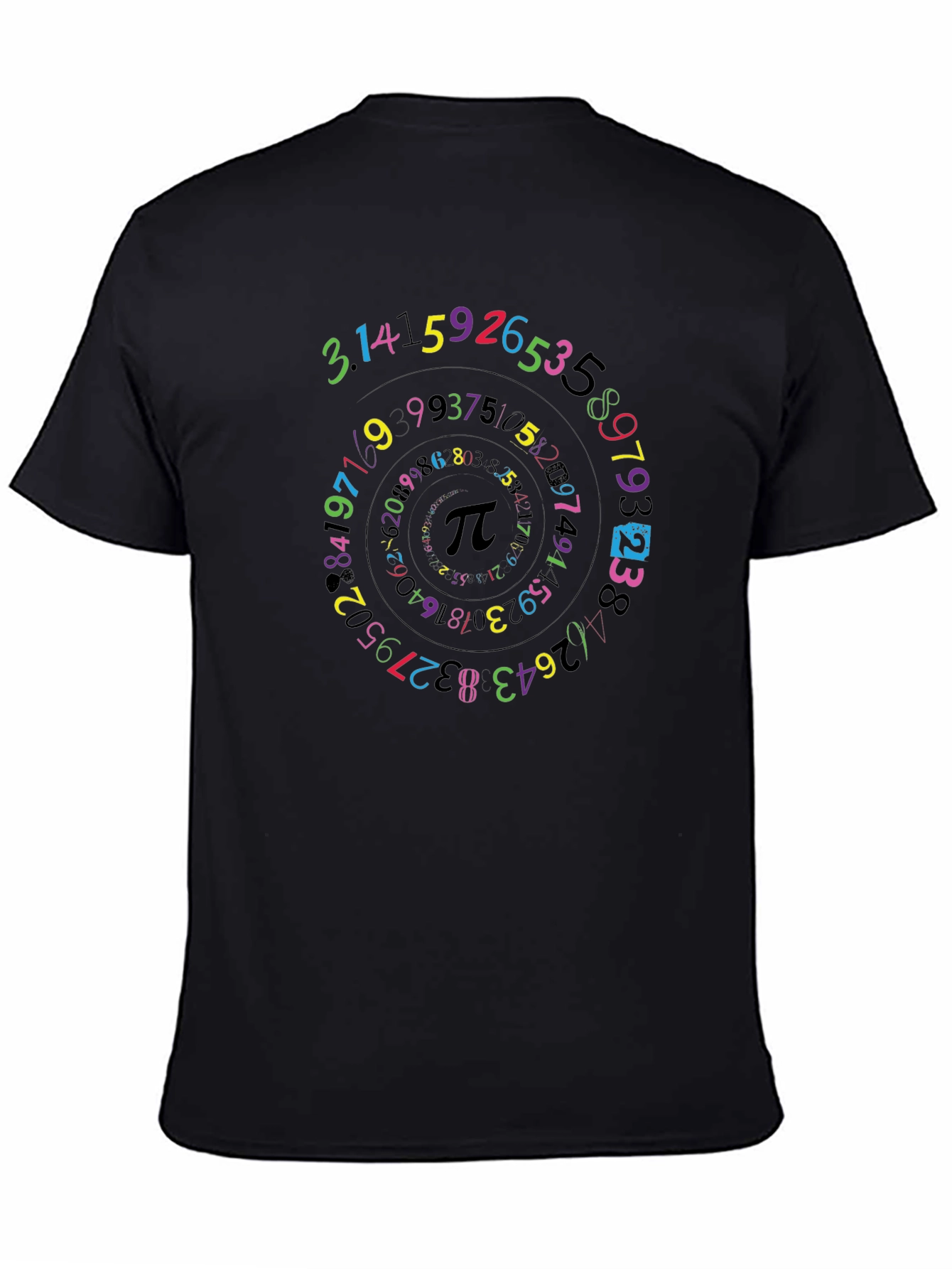 Pi Symbol Spiral T-Shirt Math Lover Tee