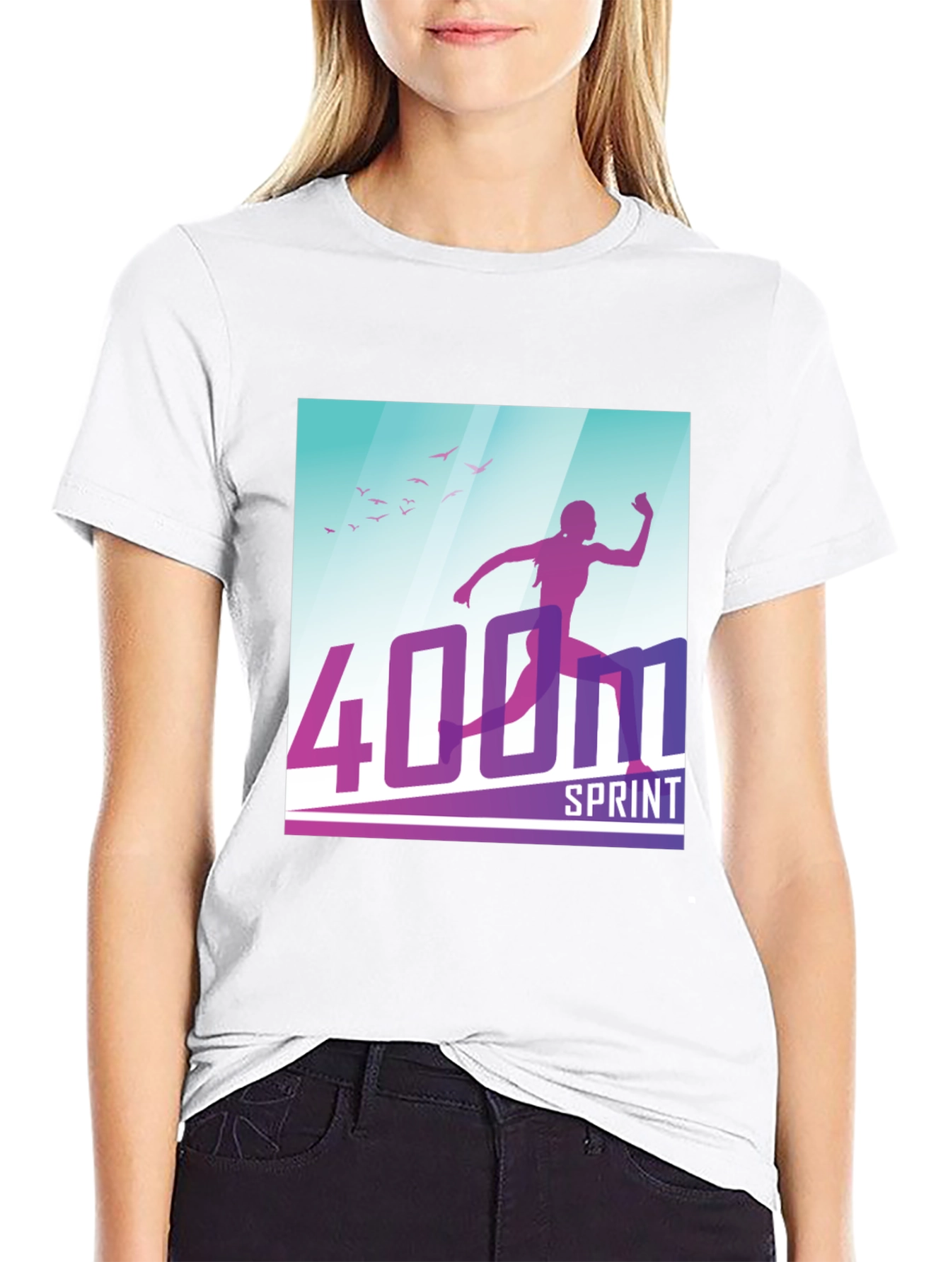 400M Sprint T-Shirt: Athlete Design