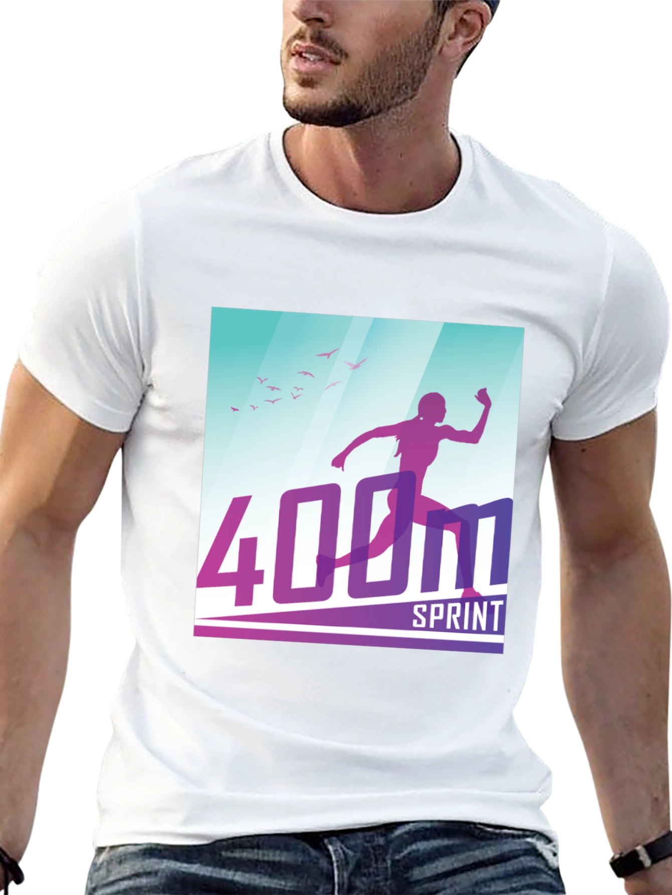 400M Sprint T-Shirt: Athlete Design
