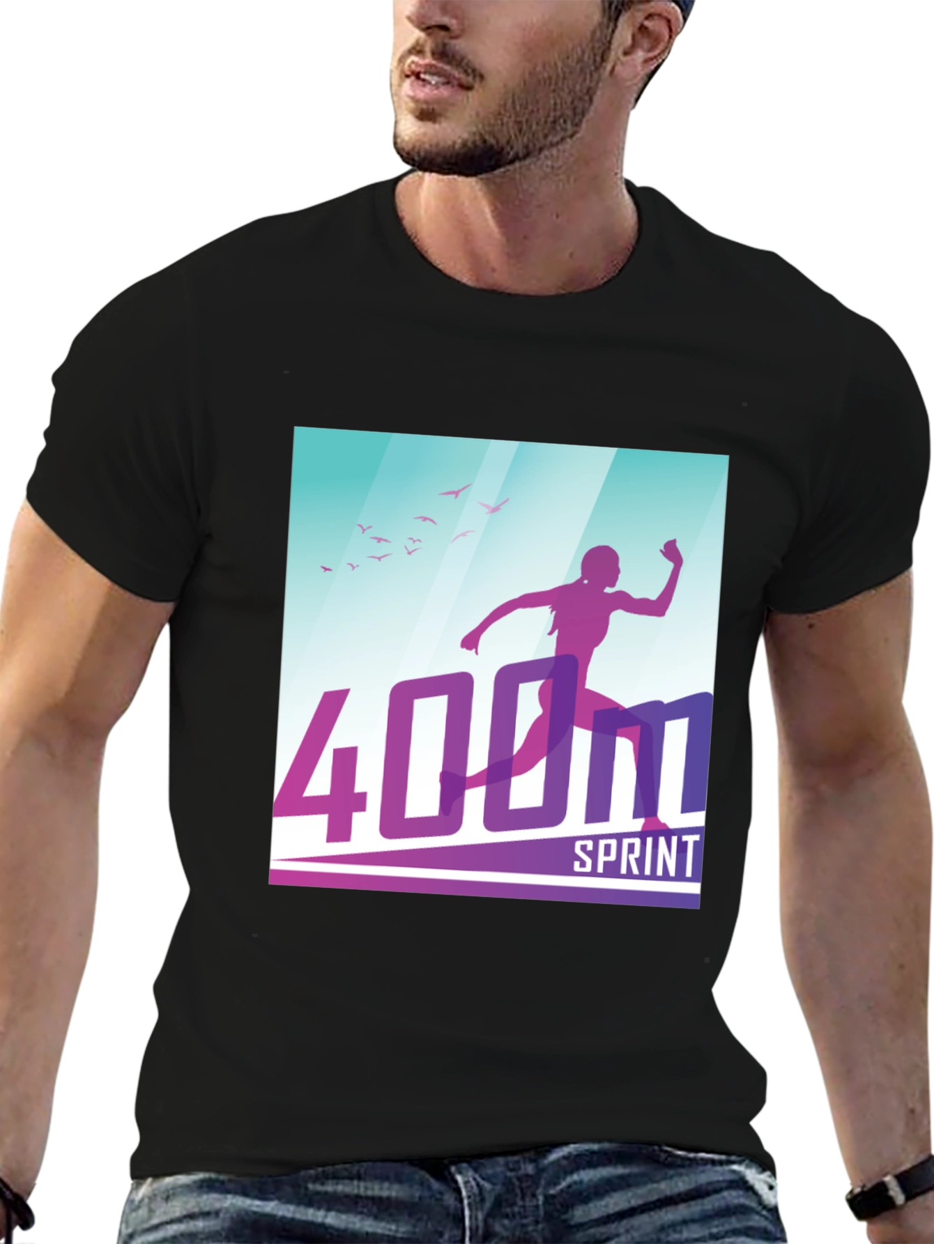 400M Sprint T-Shirt: Athlete Design