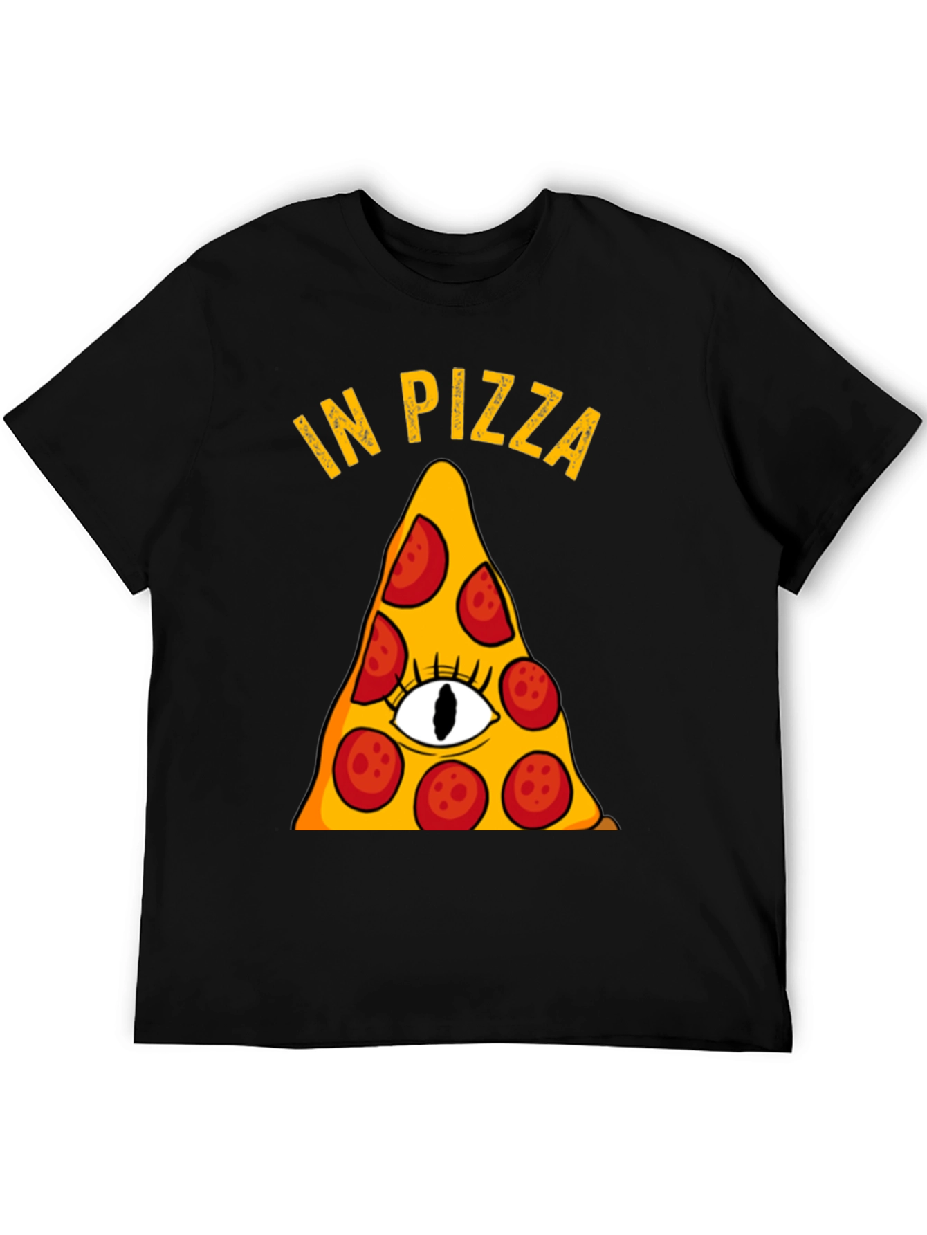 Pizza Illuminati Funny Graphic T-Shirt