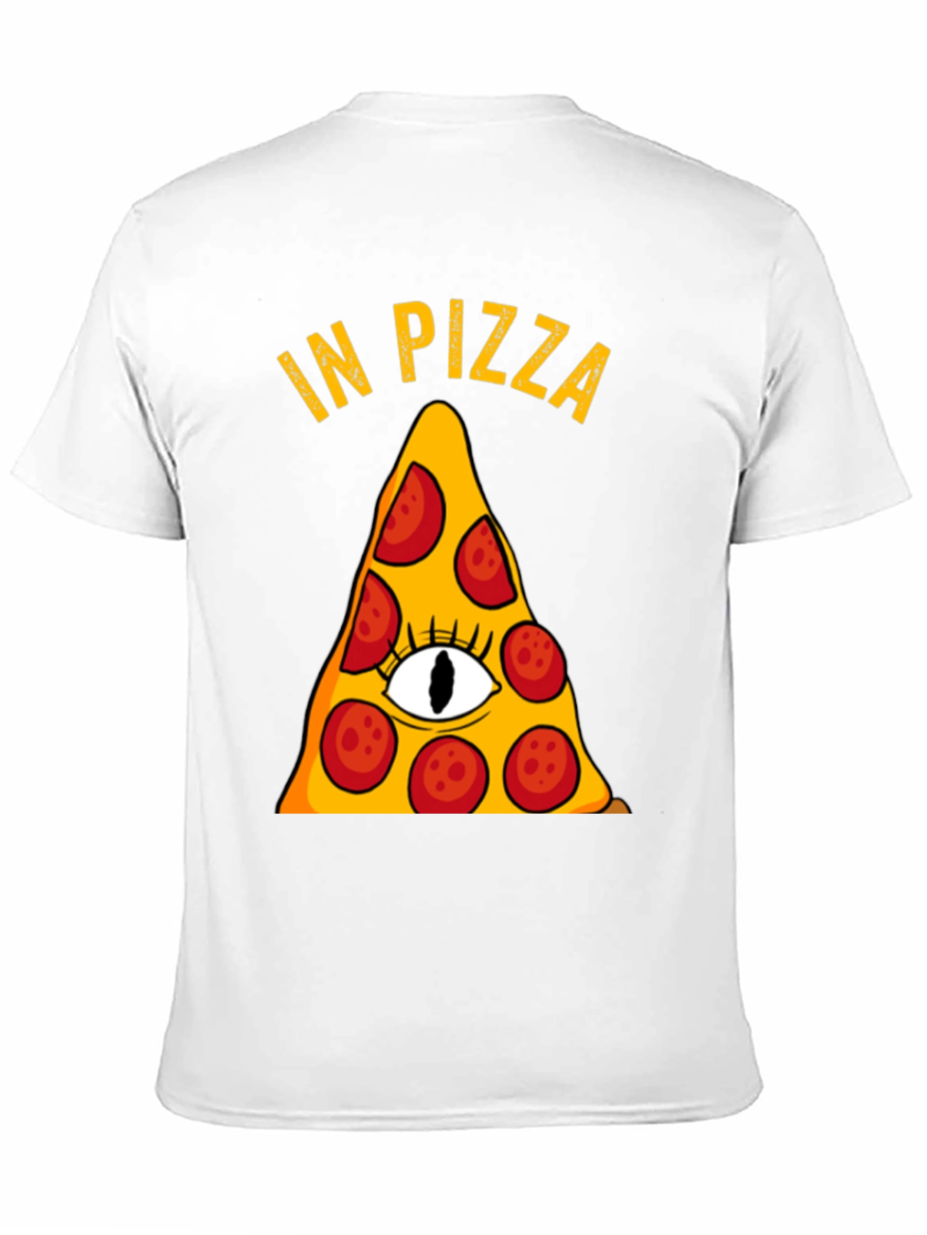 Pizza Illuminati Funny Graphic T-Shirt