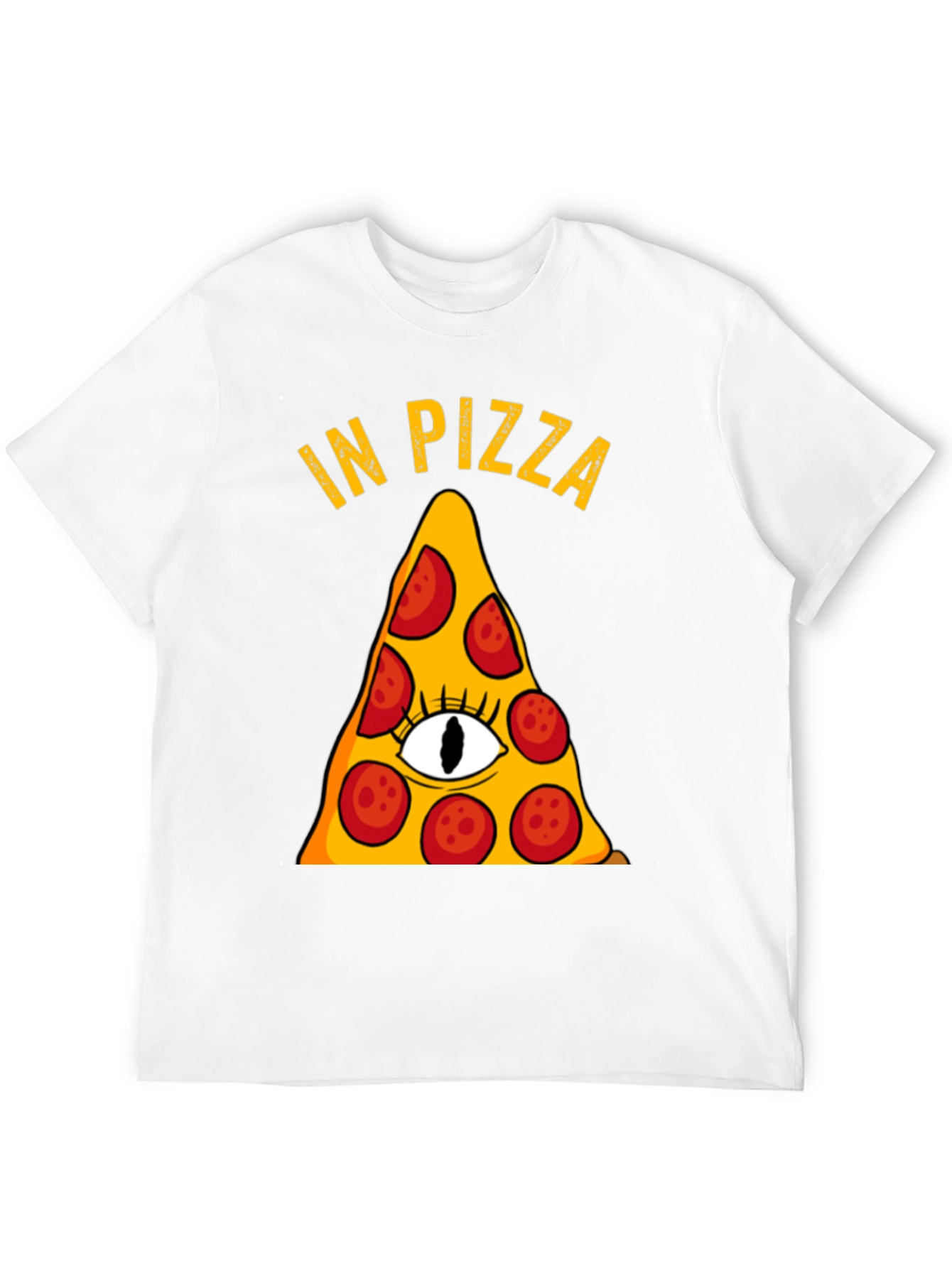 Pizza Illuminati Funny Graphic T-Shirt