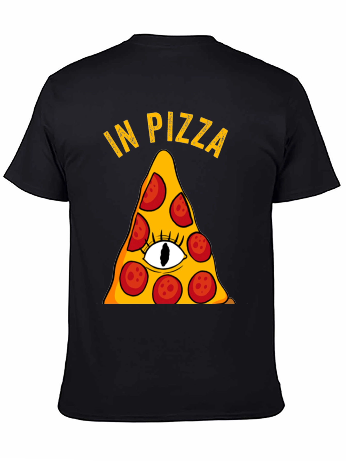 Pizza Illuminati Funny Graphic T-Shirt