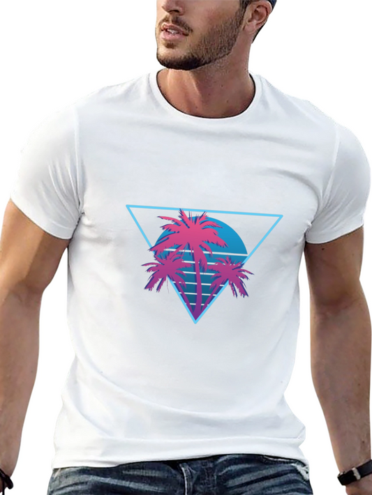 Retro Palm Triangle T-Shirt