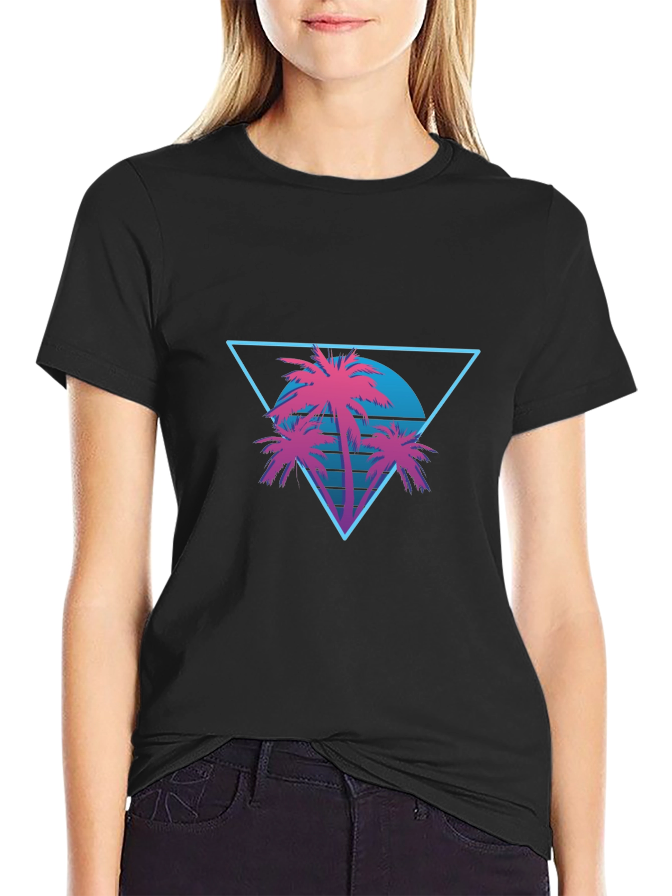 Retro Palm Triangle T-Shirt