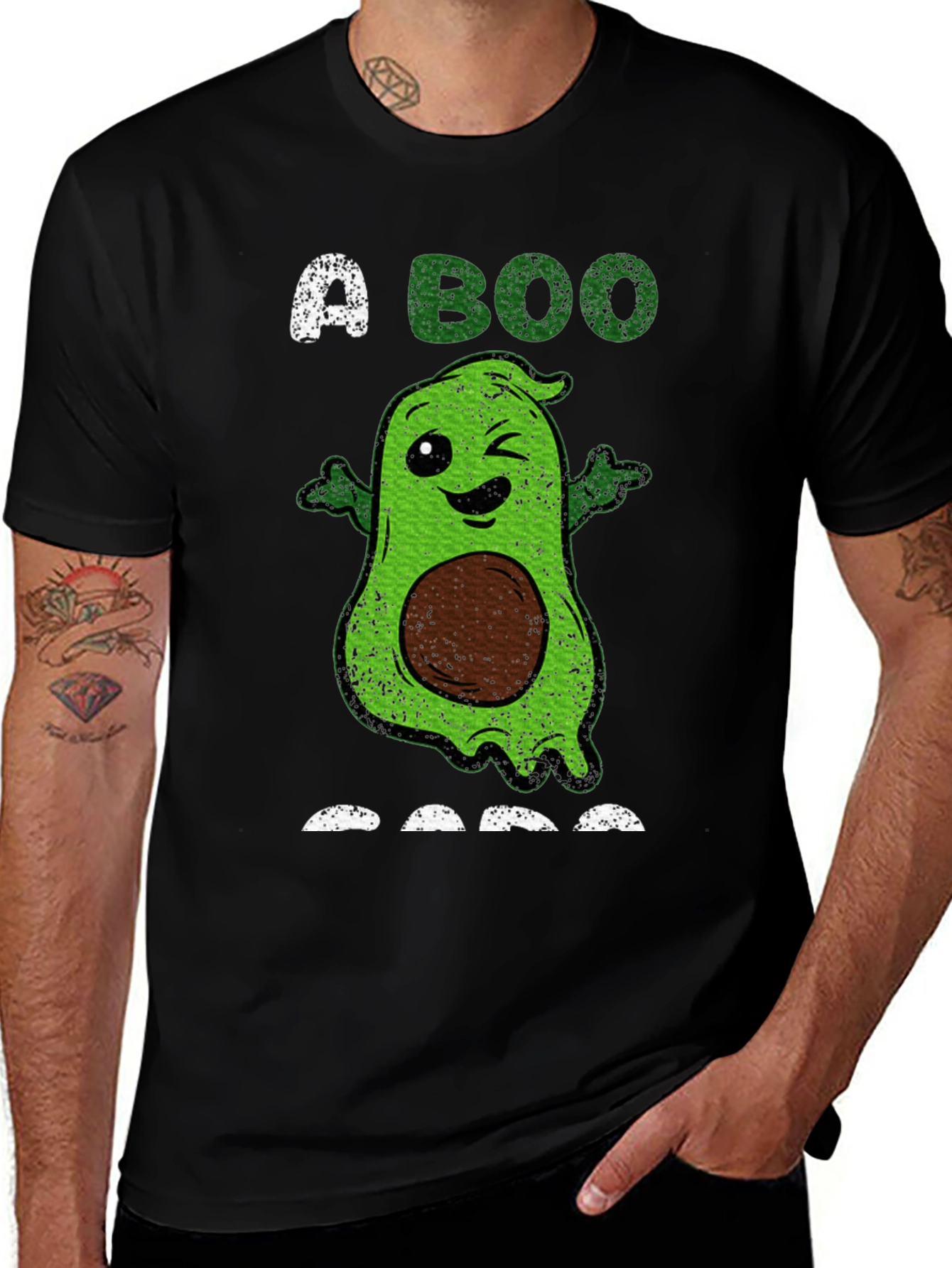Avocado Ghost T-Shirt: A BOO-licious Halloween Treat!