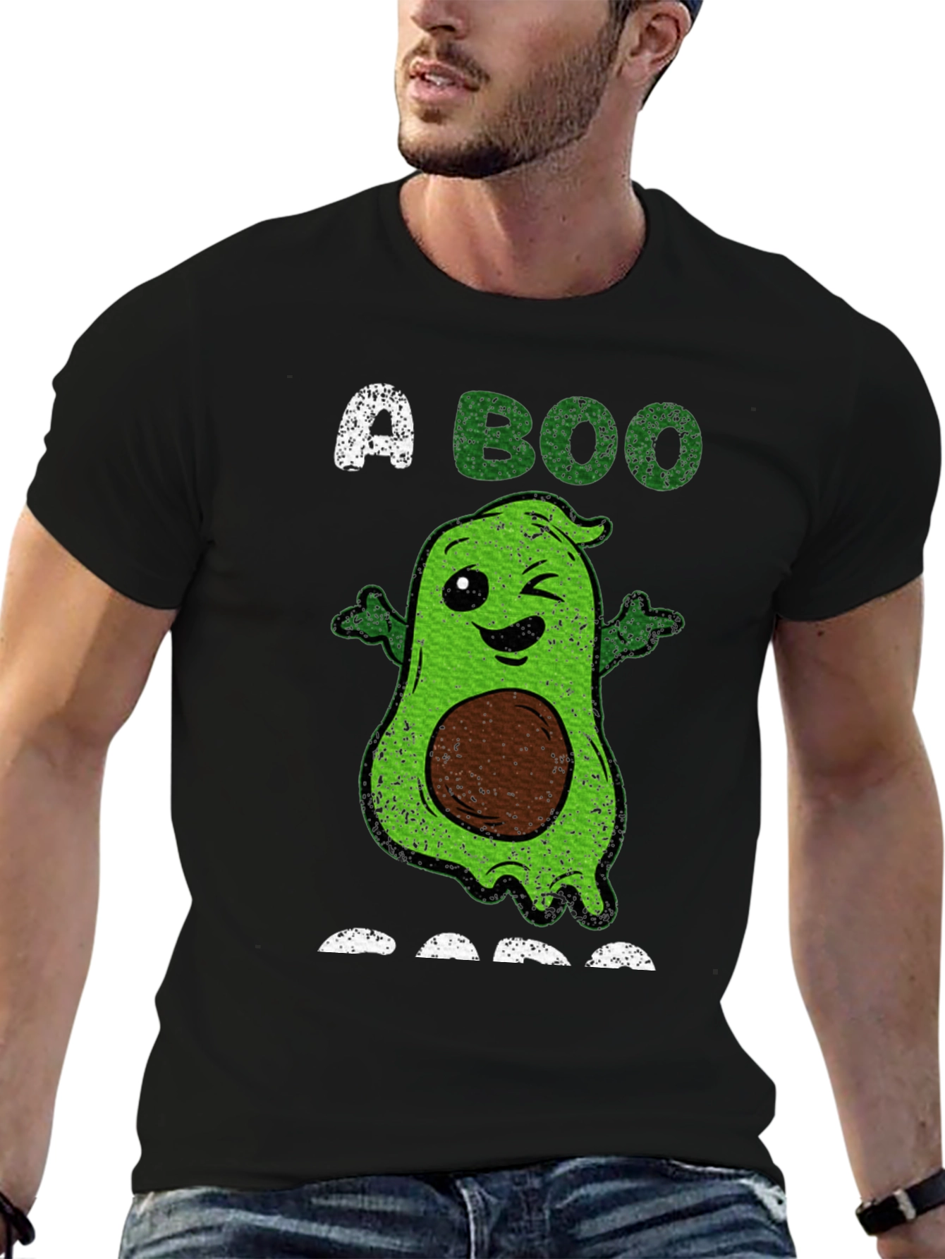 Avocado Ghost T-Shirt: A BOO-licious Halloween Treat!