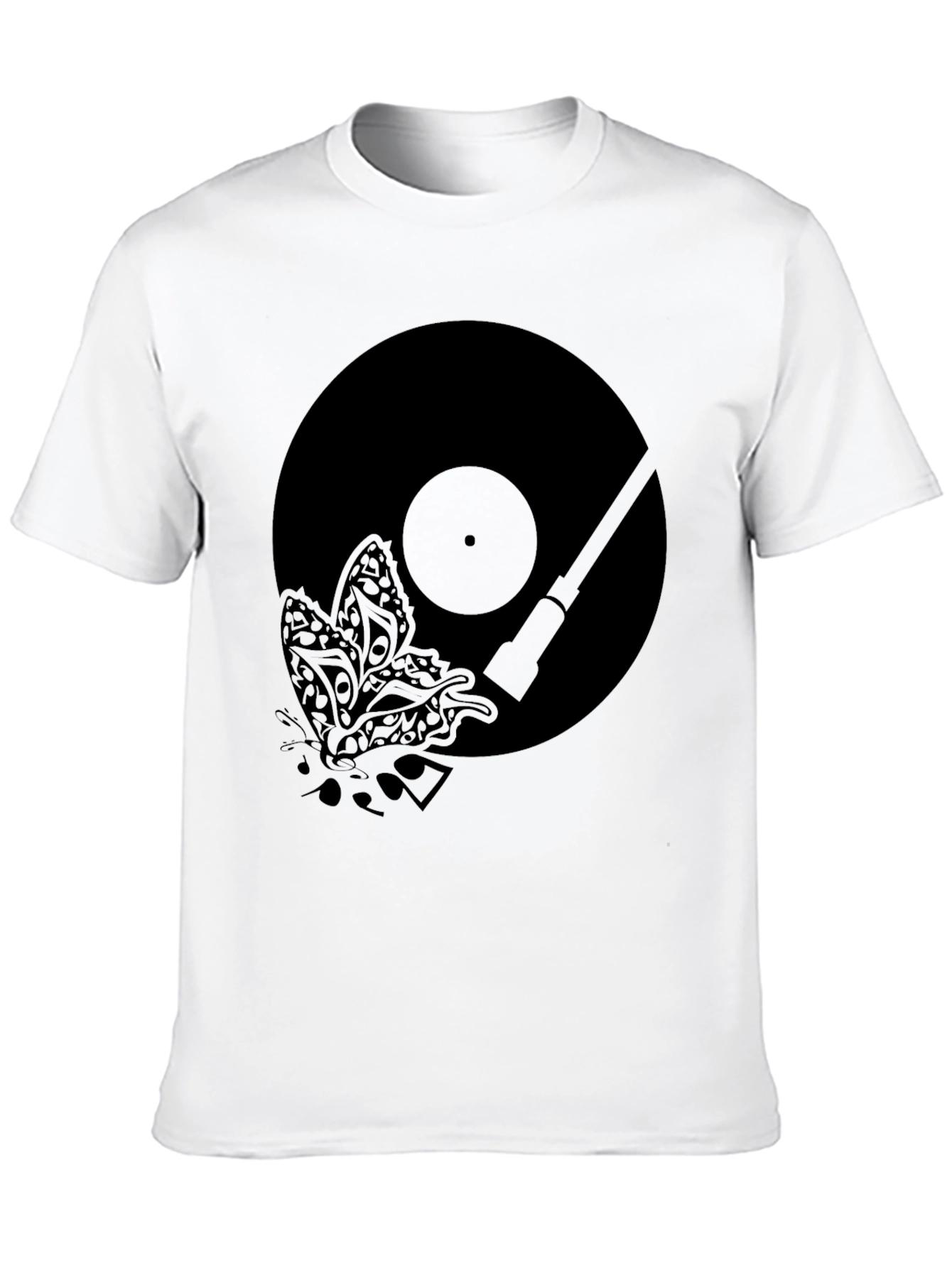 Vinyl Butterfly Graphic T-Shirt
