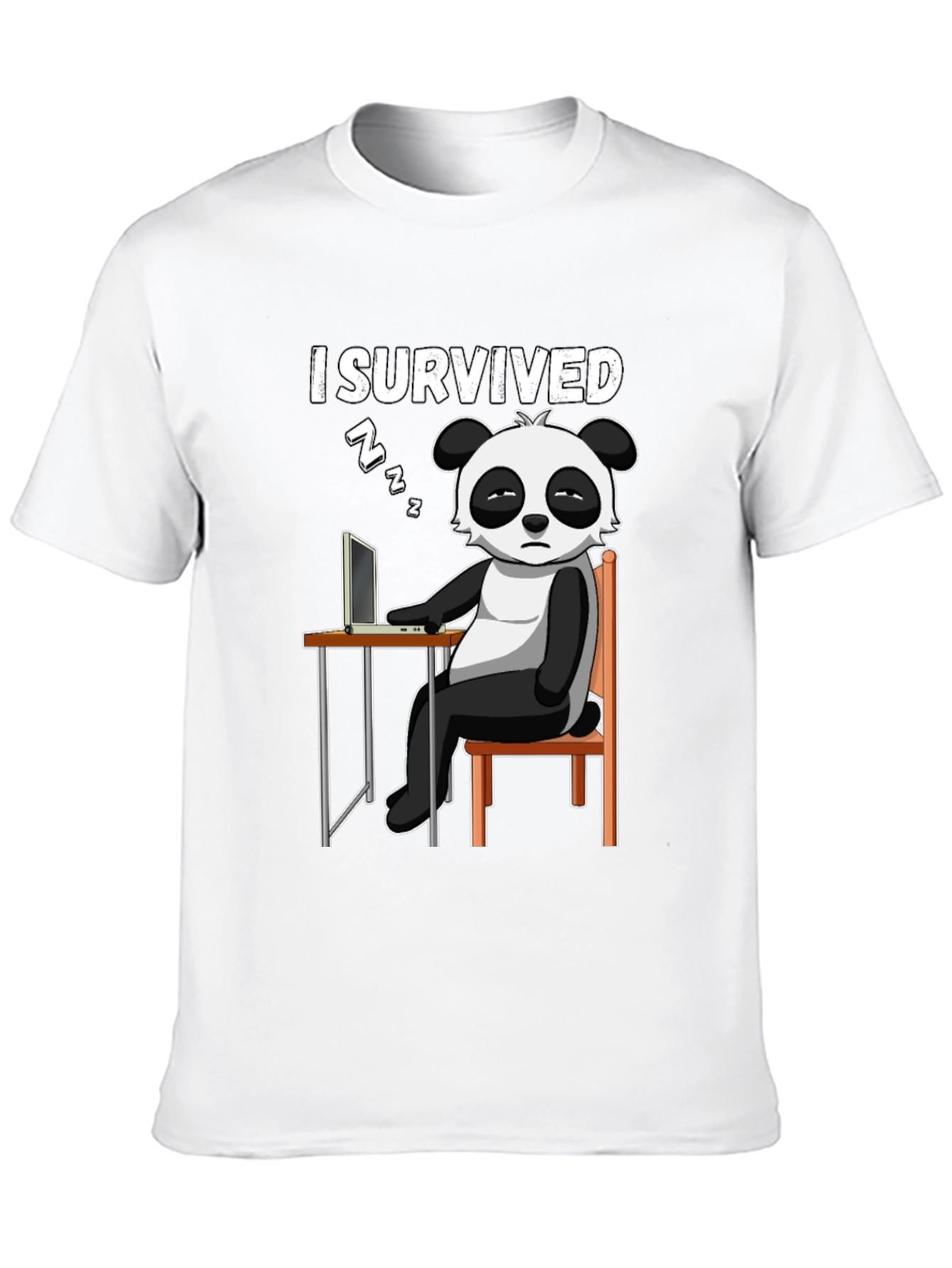 I Survived Funny Panda T-Shirt