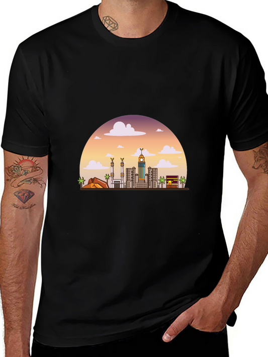 Mens Mecca Skyline Graphic Tee