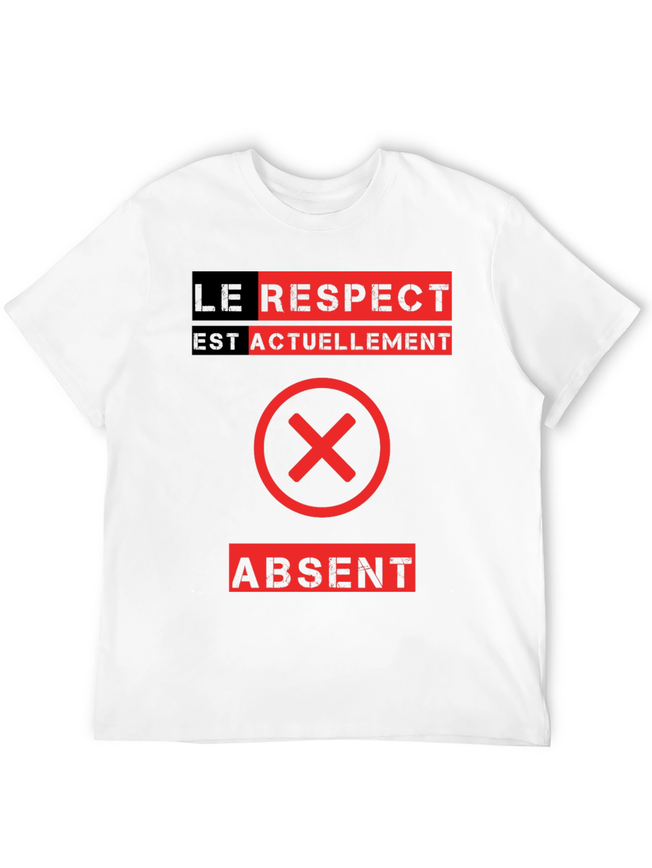 Le Respect Est Absent Graphic Tee - Black