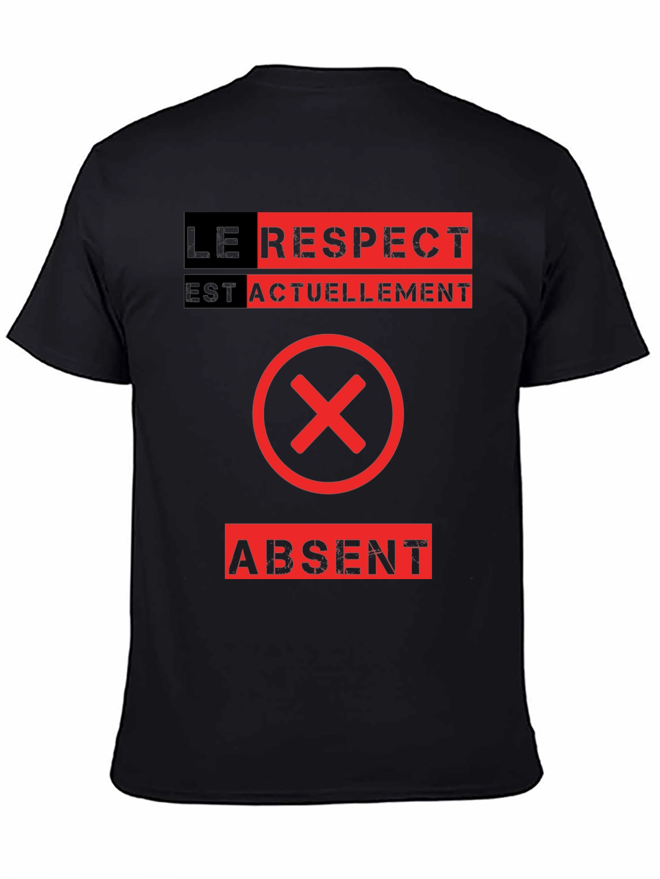 Le Respect Est Absent Graphic Tee - Black