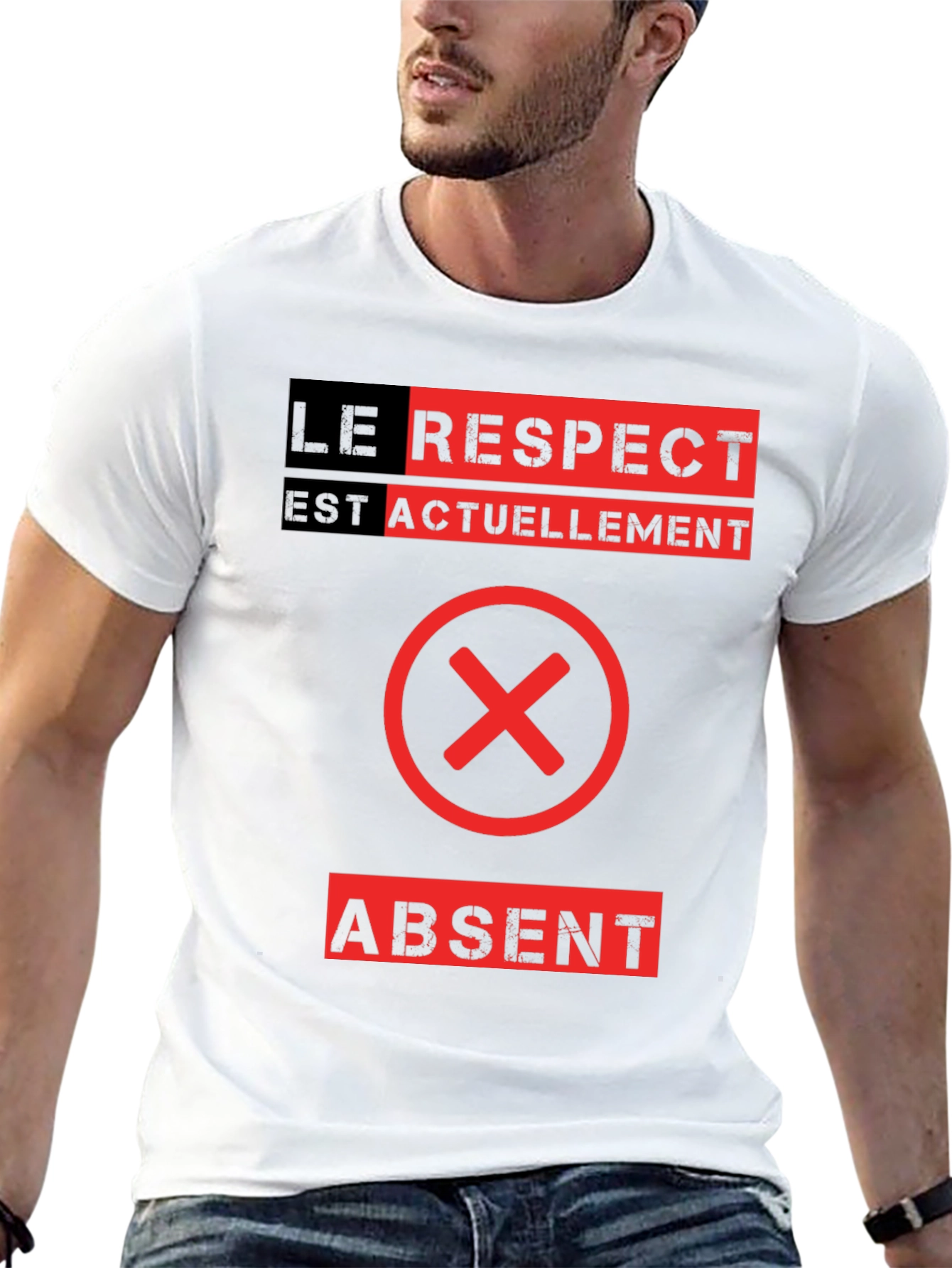 Le Respect Est Absent Graphic Tee - Black