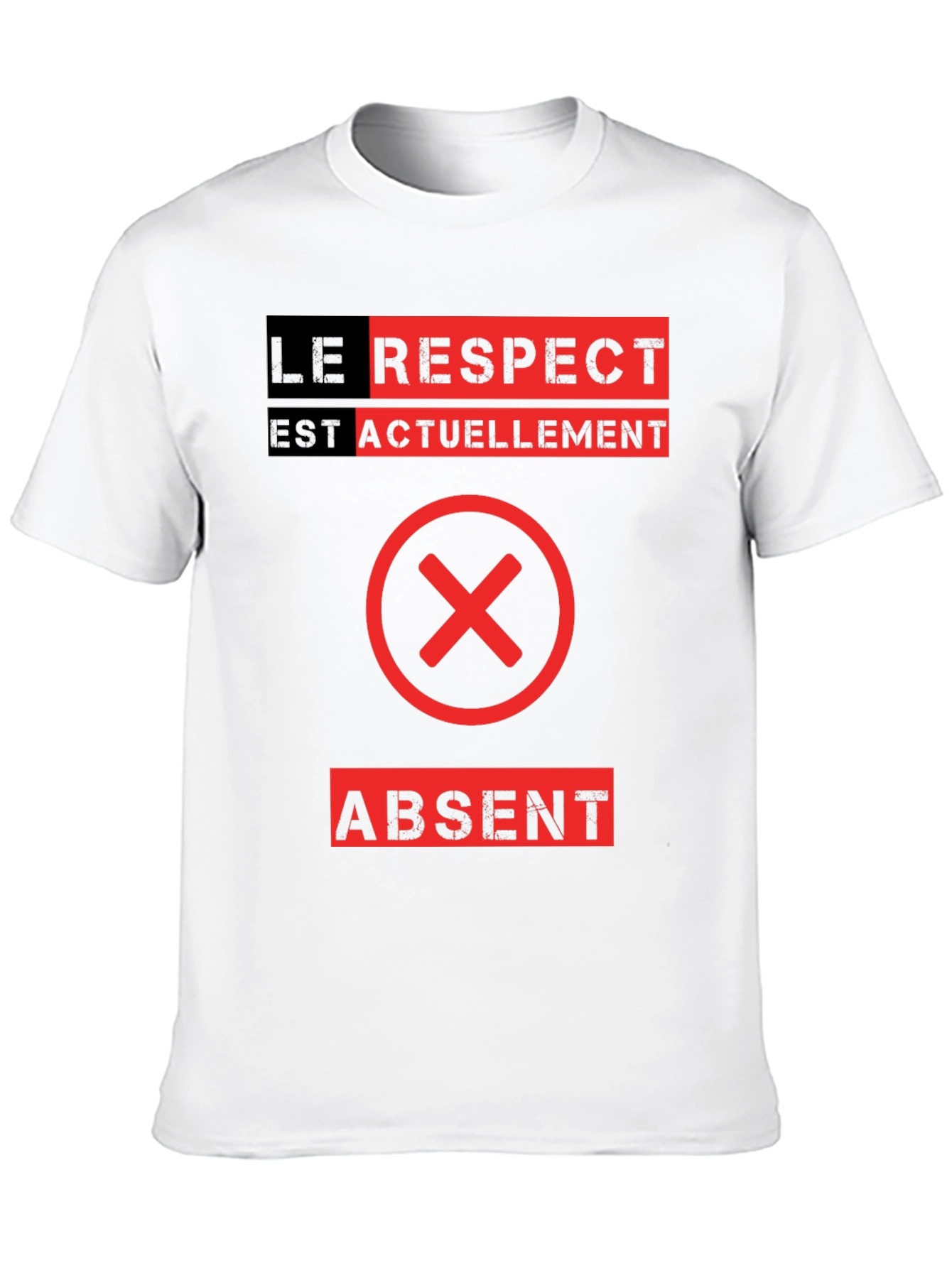 Le Respect Est Absent Graphic Tee - Black