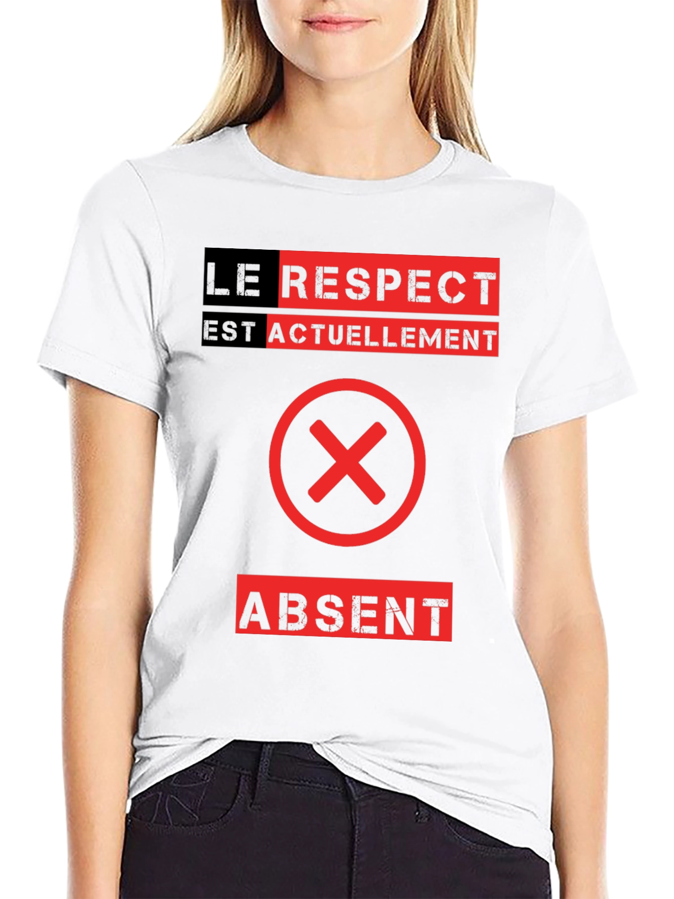 Le Respect Est Absent Graphic Tee - Black