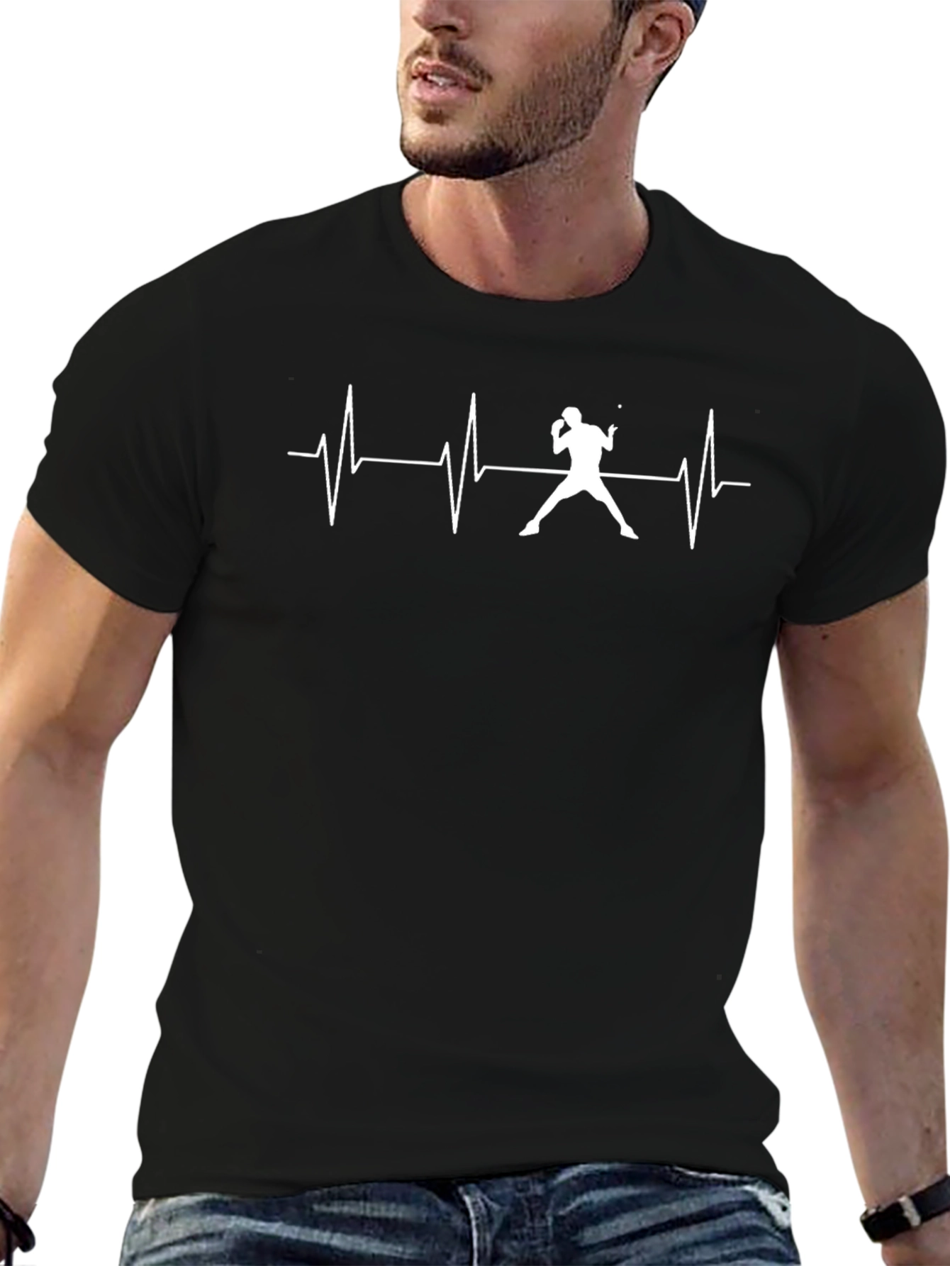 Tennis Heartbeat Graphic T-Shirt