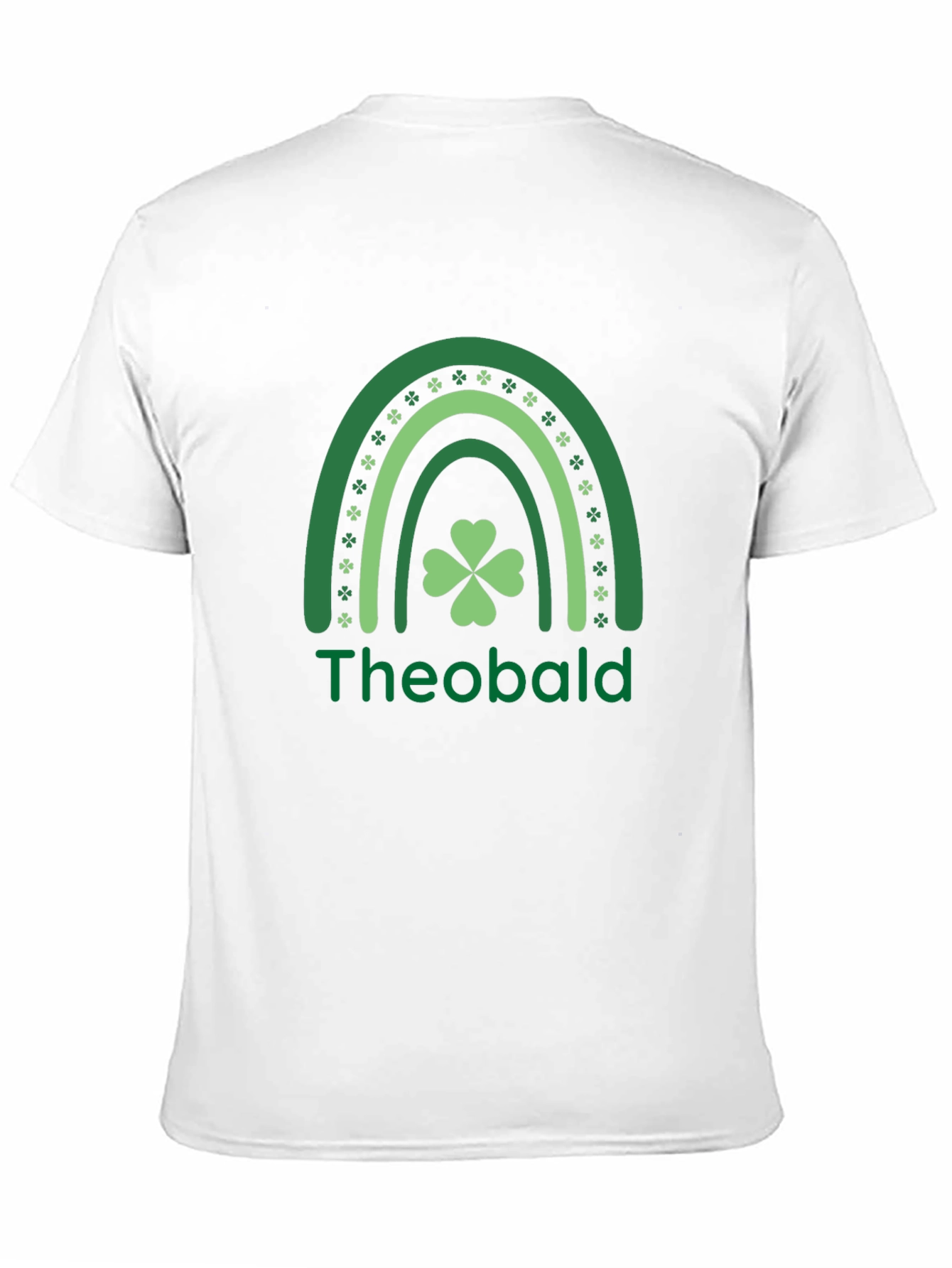 St. Patricks Day Theobald Rainbow Shamrock T-Shirt