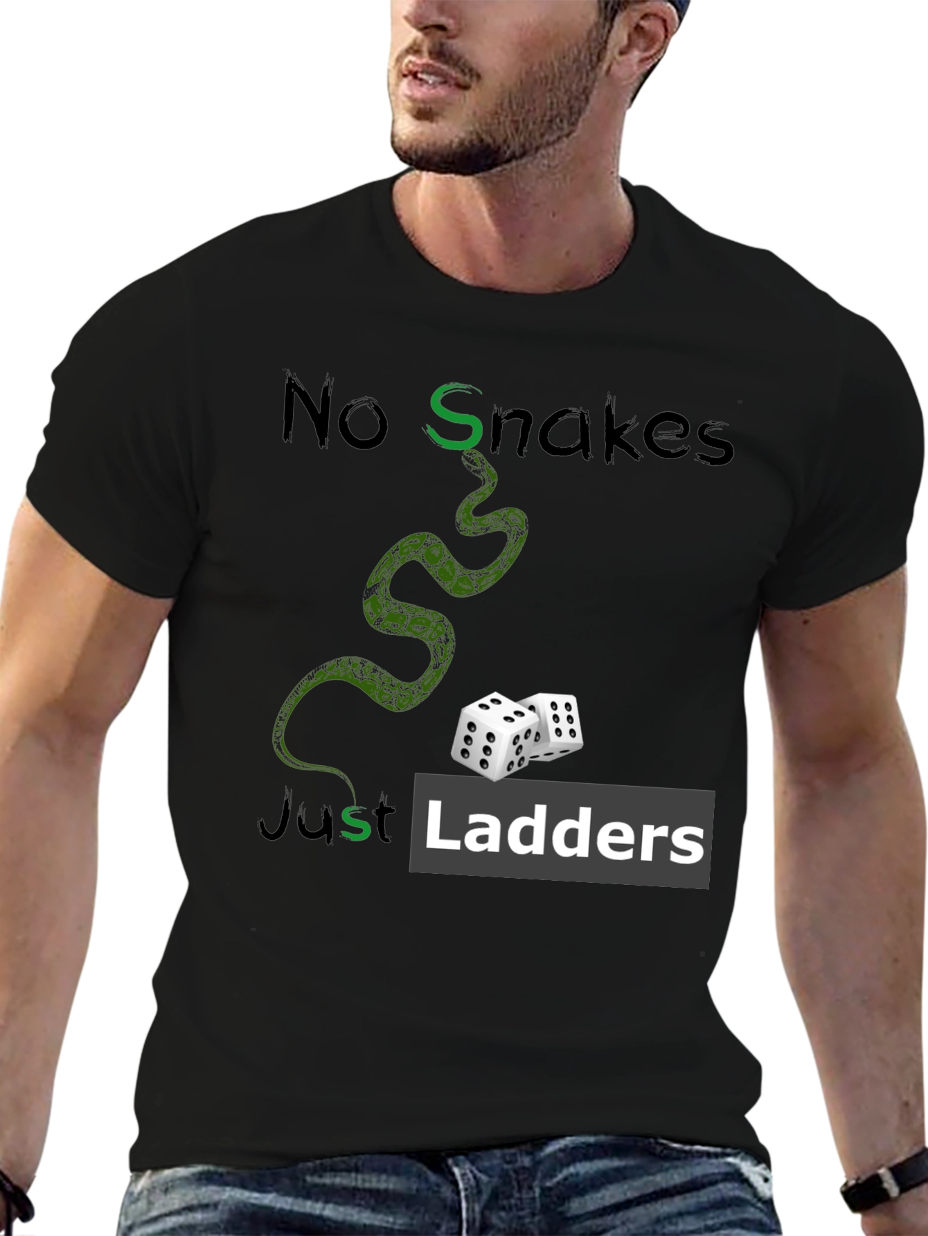 No Snakes Just Ladders Graphic T-Shirt