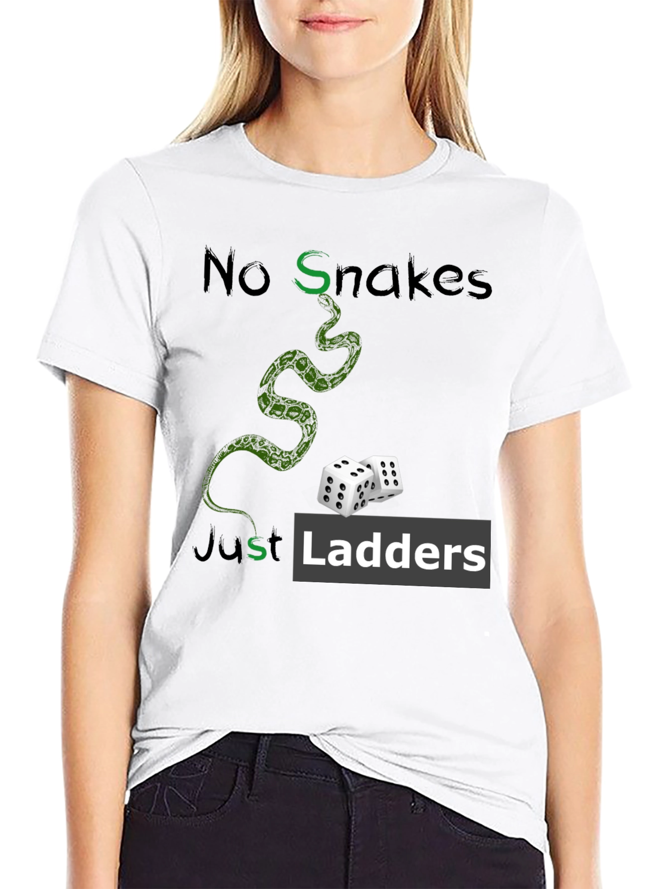 No Snakes Just Ladders Graphic T-Shirt