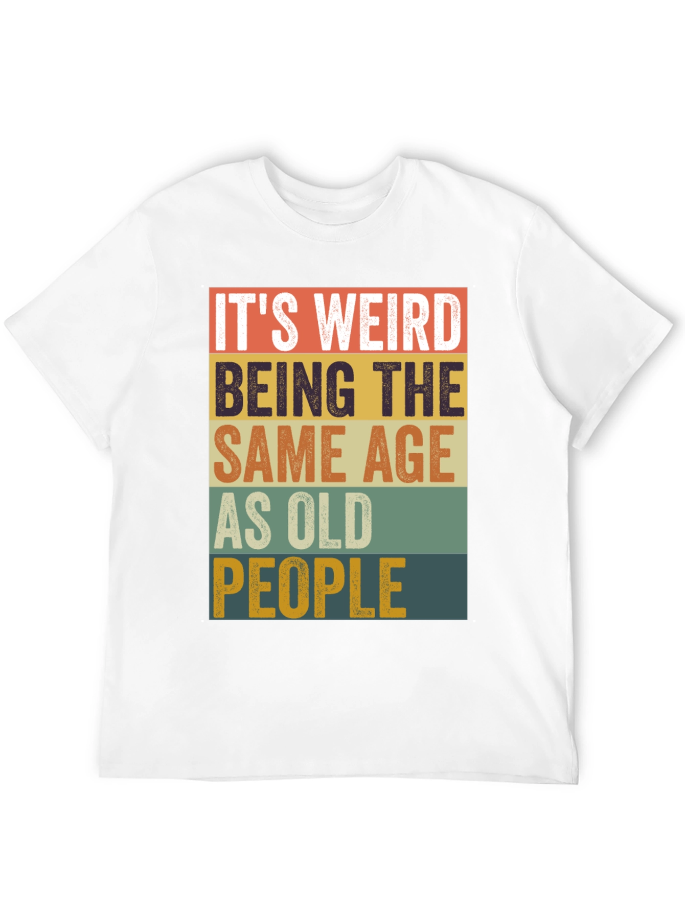 Funny Age Saying Mens Graphic Tee