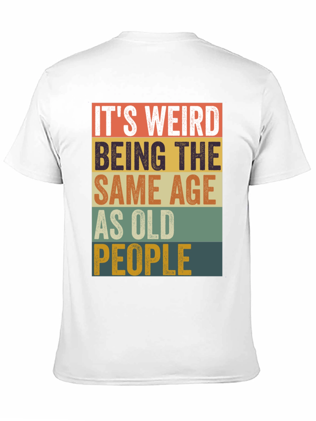 Funny Age Saying Mens Graphic Tee