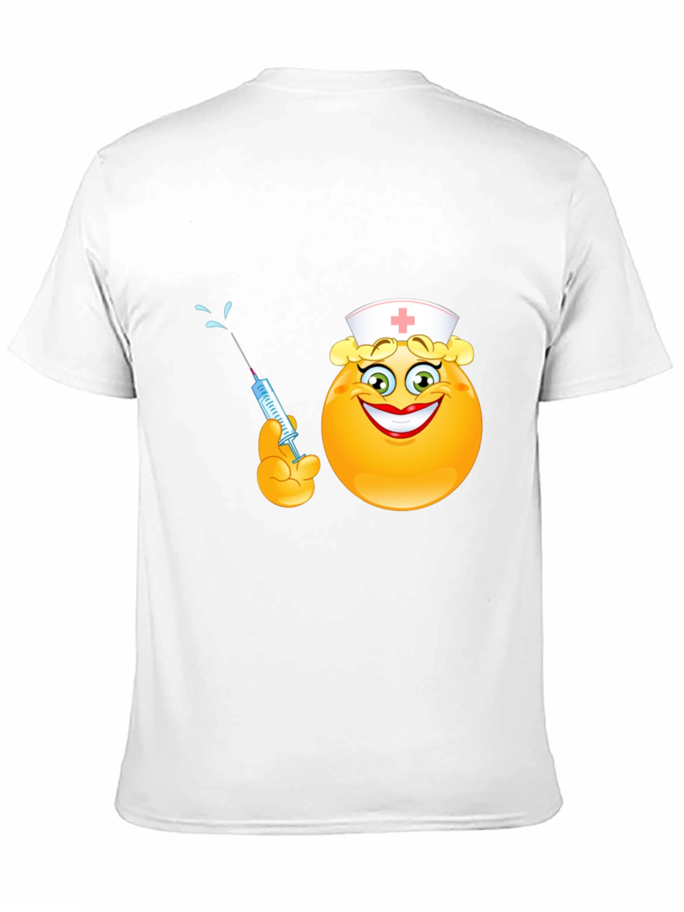 Funny Nurse Emoji T-Shirt - Black Cotton Tee