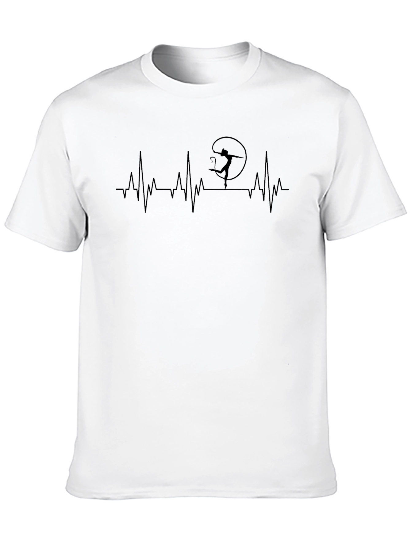 Rhythmic Gymnastics Heartbeat Tee - Black