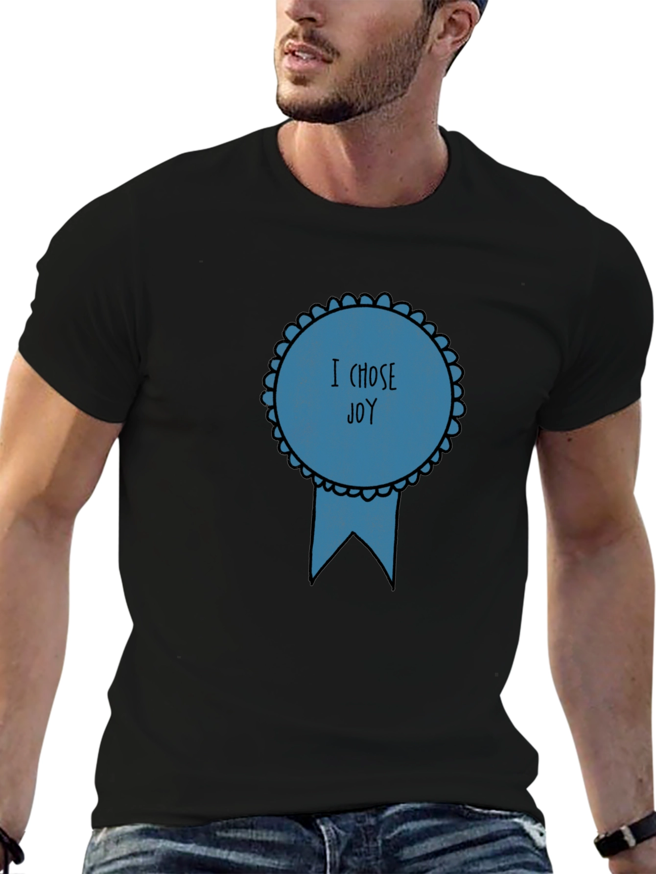 Choose Joy Graphic Tee - Black