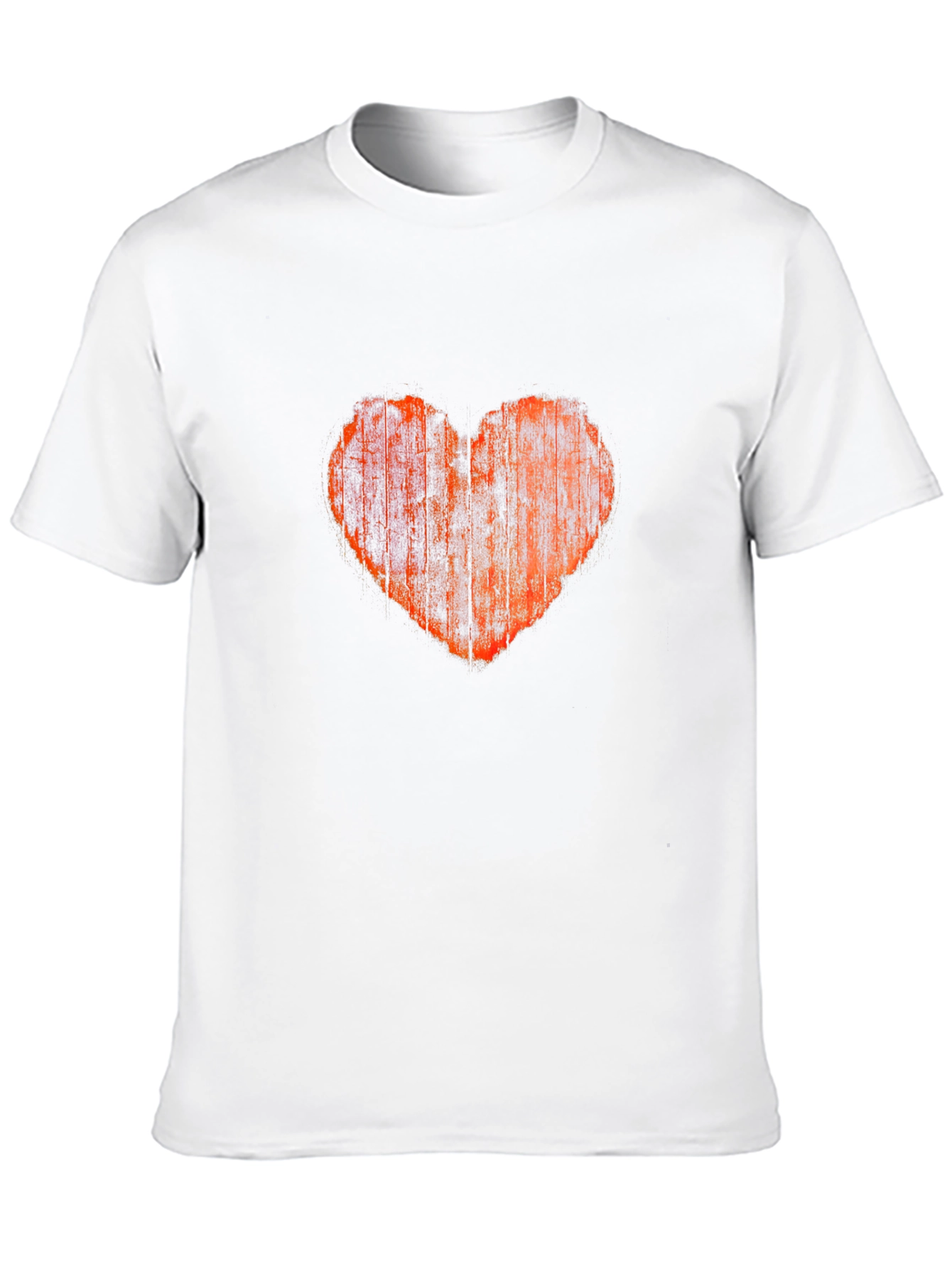 Distressed Heart Graphic Tee - Black