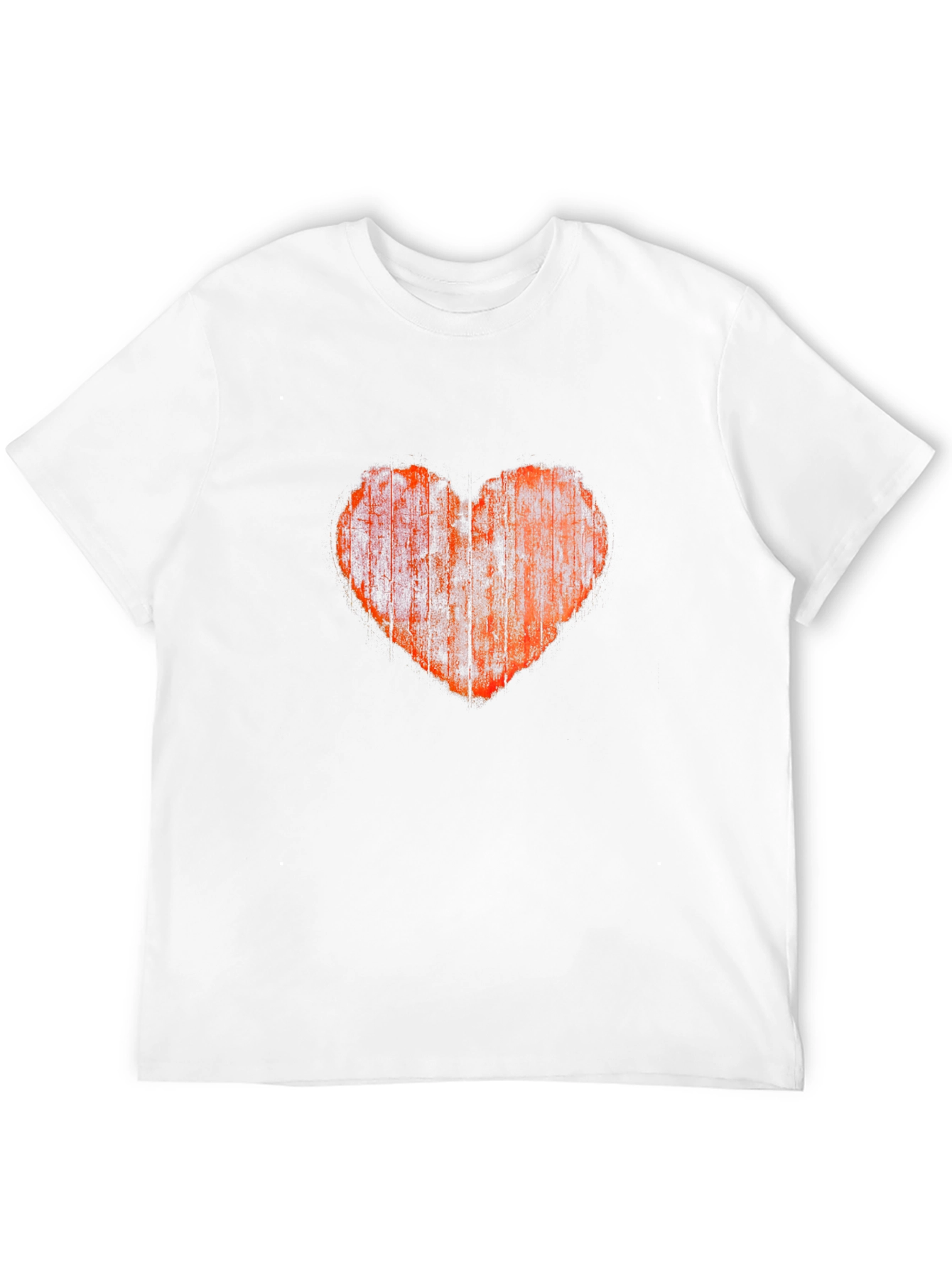 Distressed Heart Graphic Tee - Black