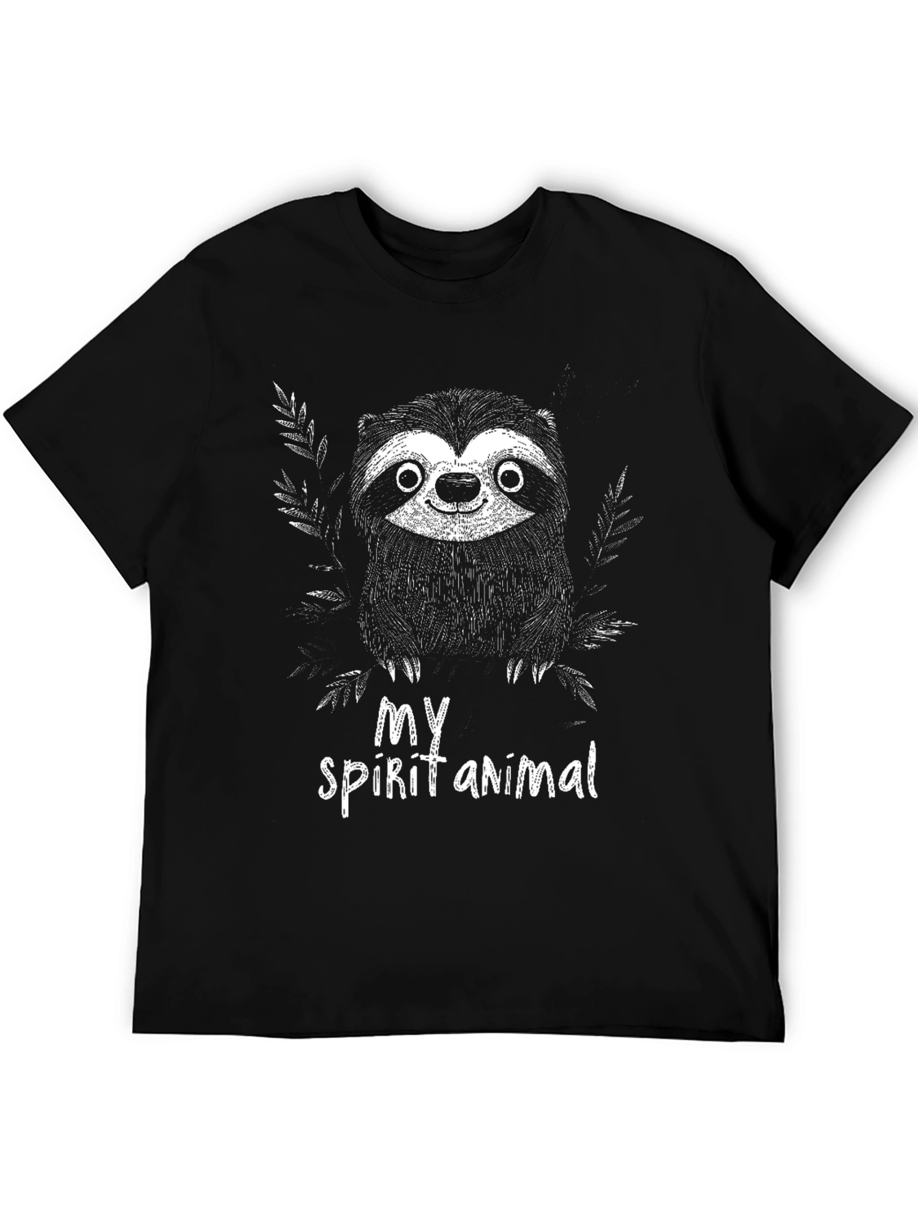 Sloth Spirit Animal Graphic Tee - Relaxed Fit