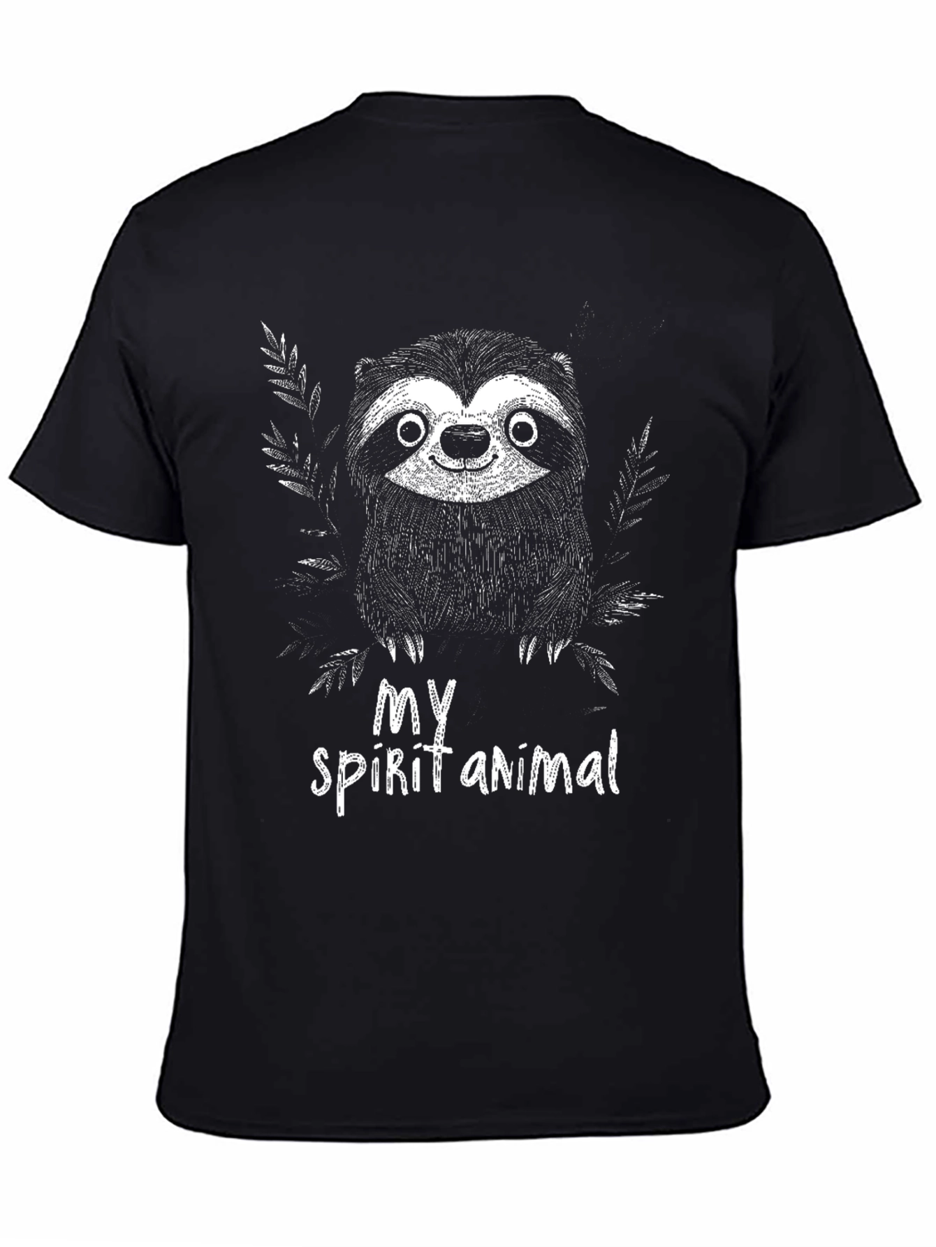 Sloth Spirit Animal Graphic Tee - Relaxed Fit