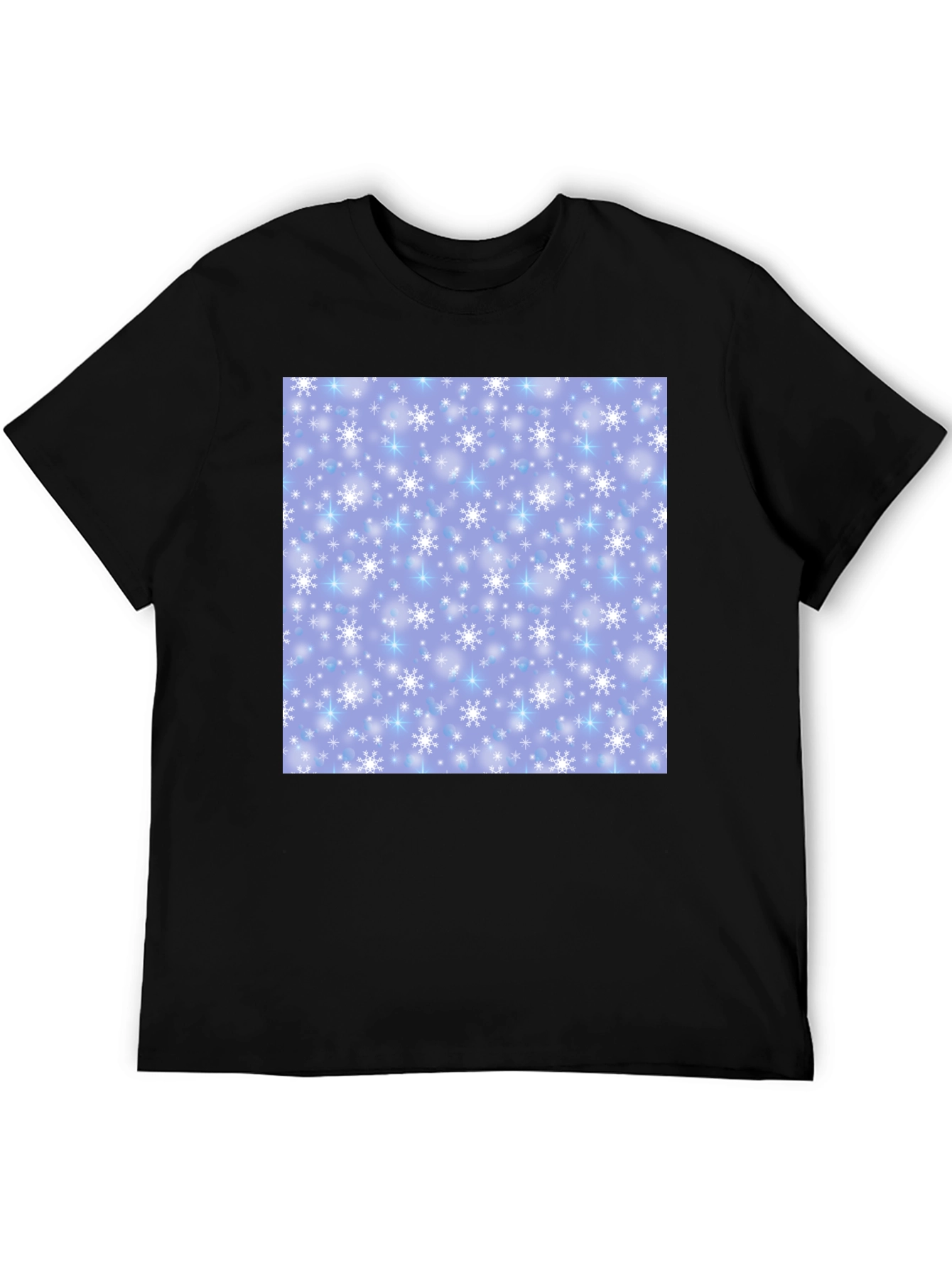 Snowflake Pattern T-Shirt - Winter Holiday Apparel
