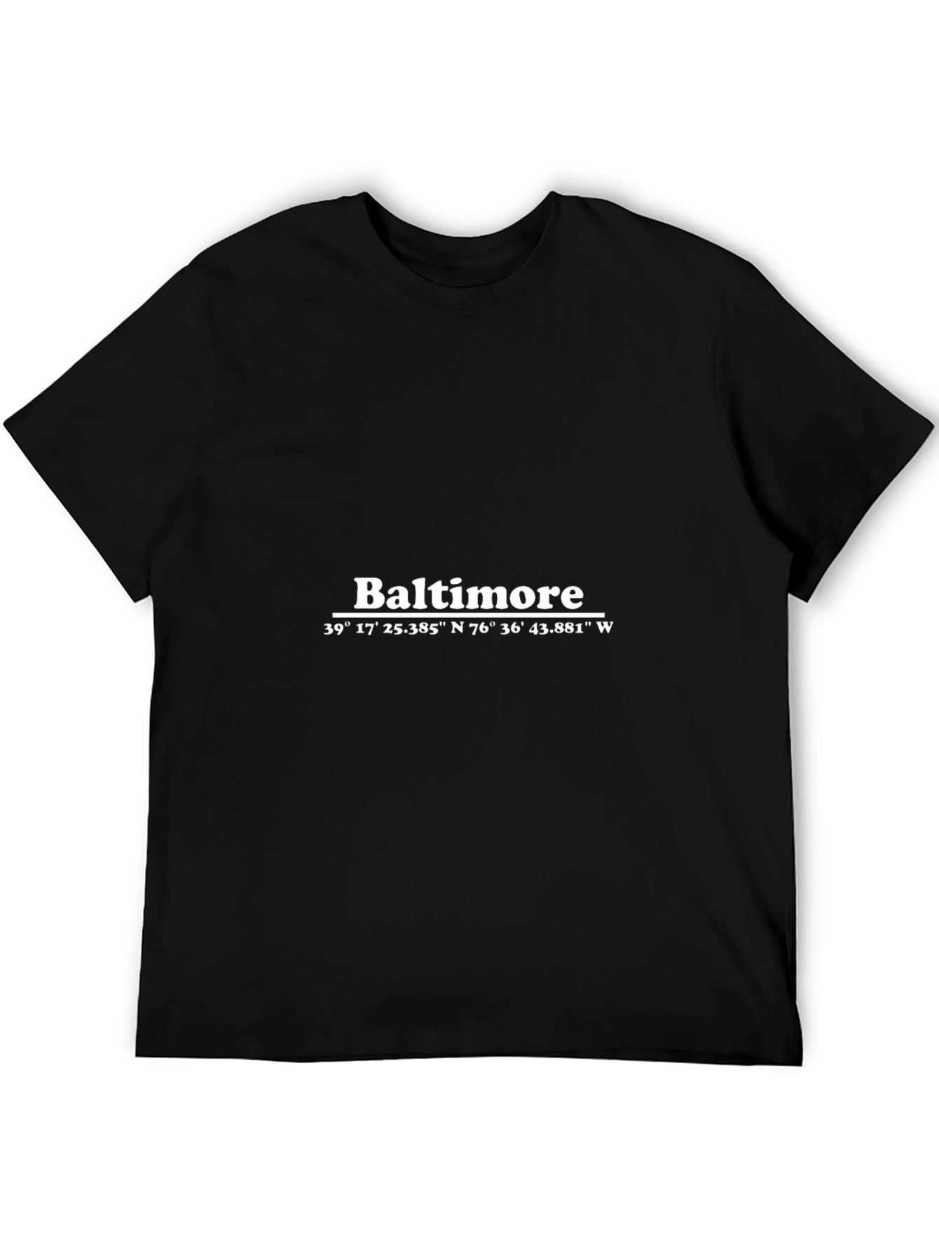 Baltimore Coordinates T-Shirt - City Pride Apparel